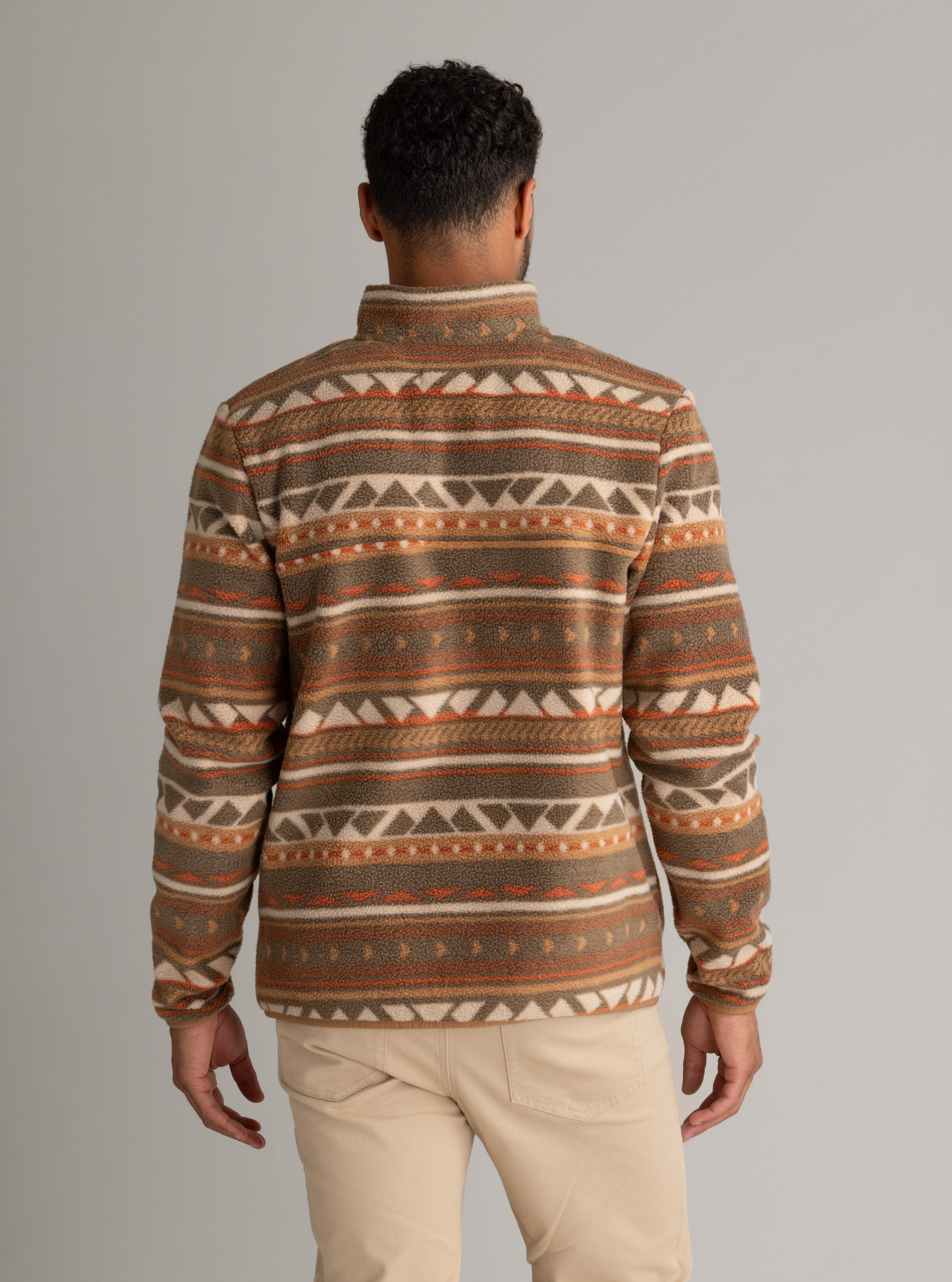 Men's Subzero Heavy Printed Fleece 1/4 ZIp Pullover - LIV Outdoor