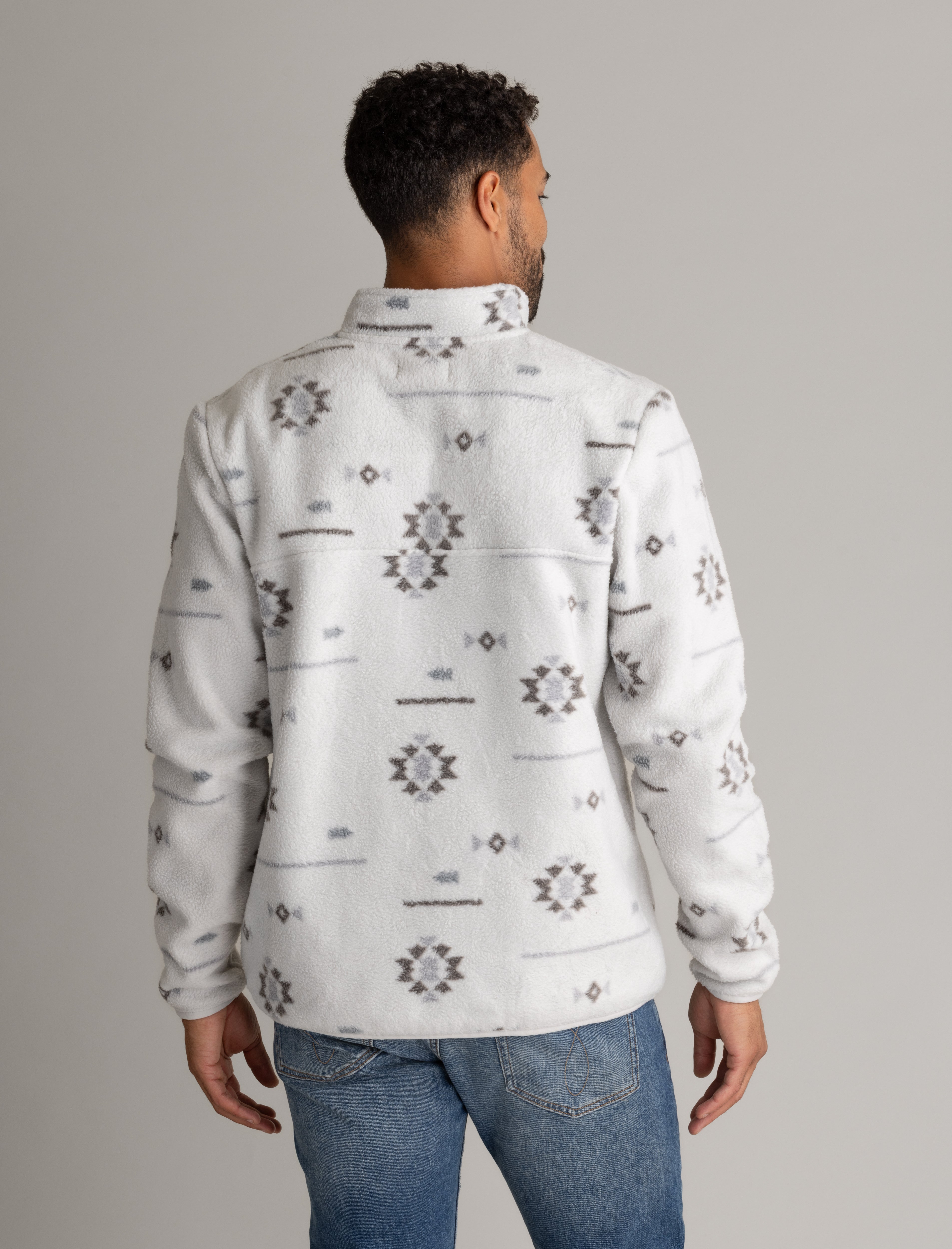 Men's Subzero Heavy Printed Fleece 1/4 ZIp Pullover - LIV Outdoor