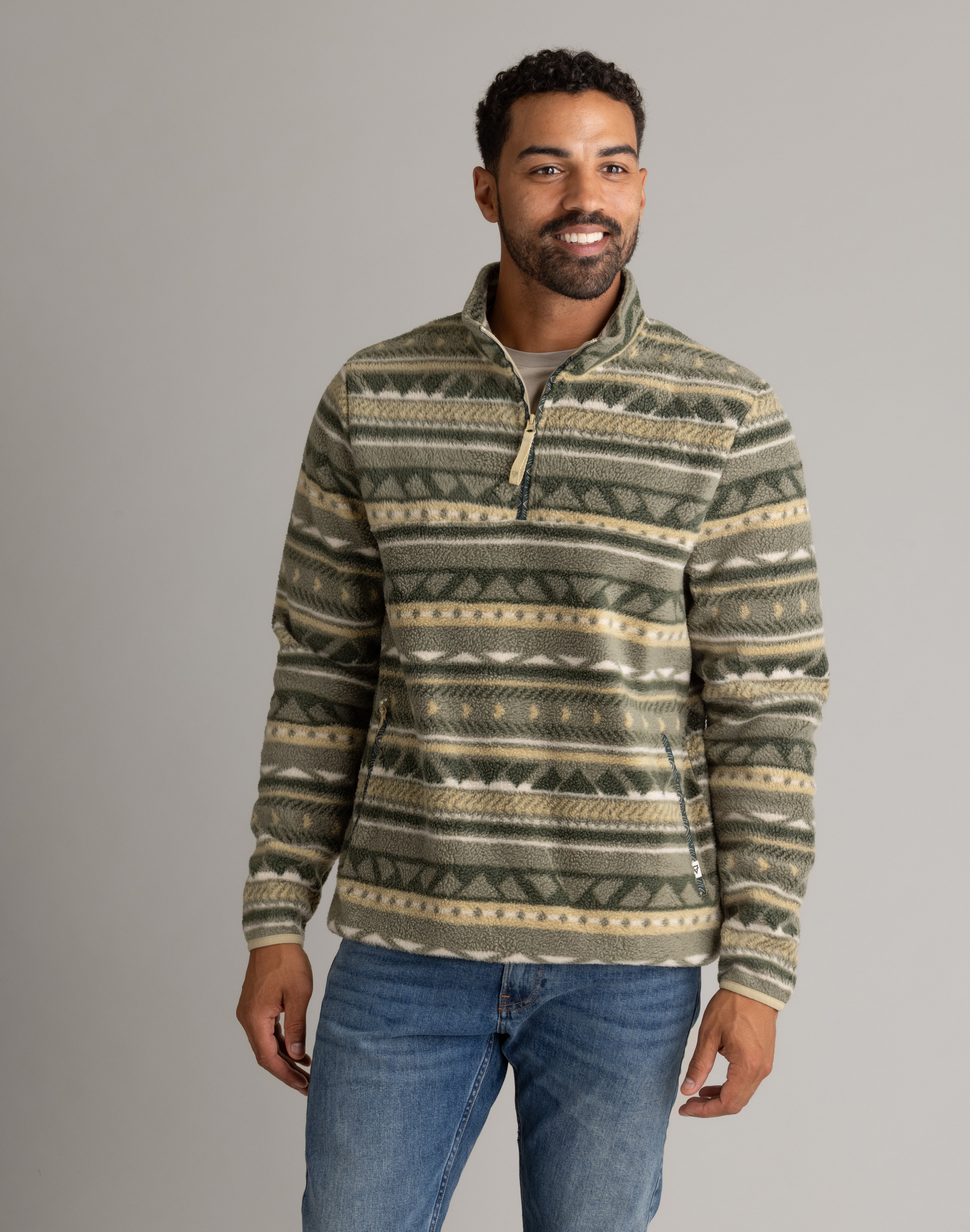 Men's Subzero Heavy Printed Fleece 1/4 ZIp Pullover – LIV Outdoor