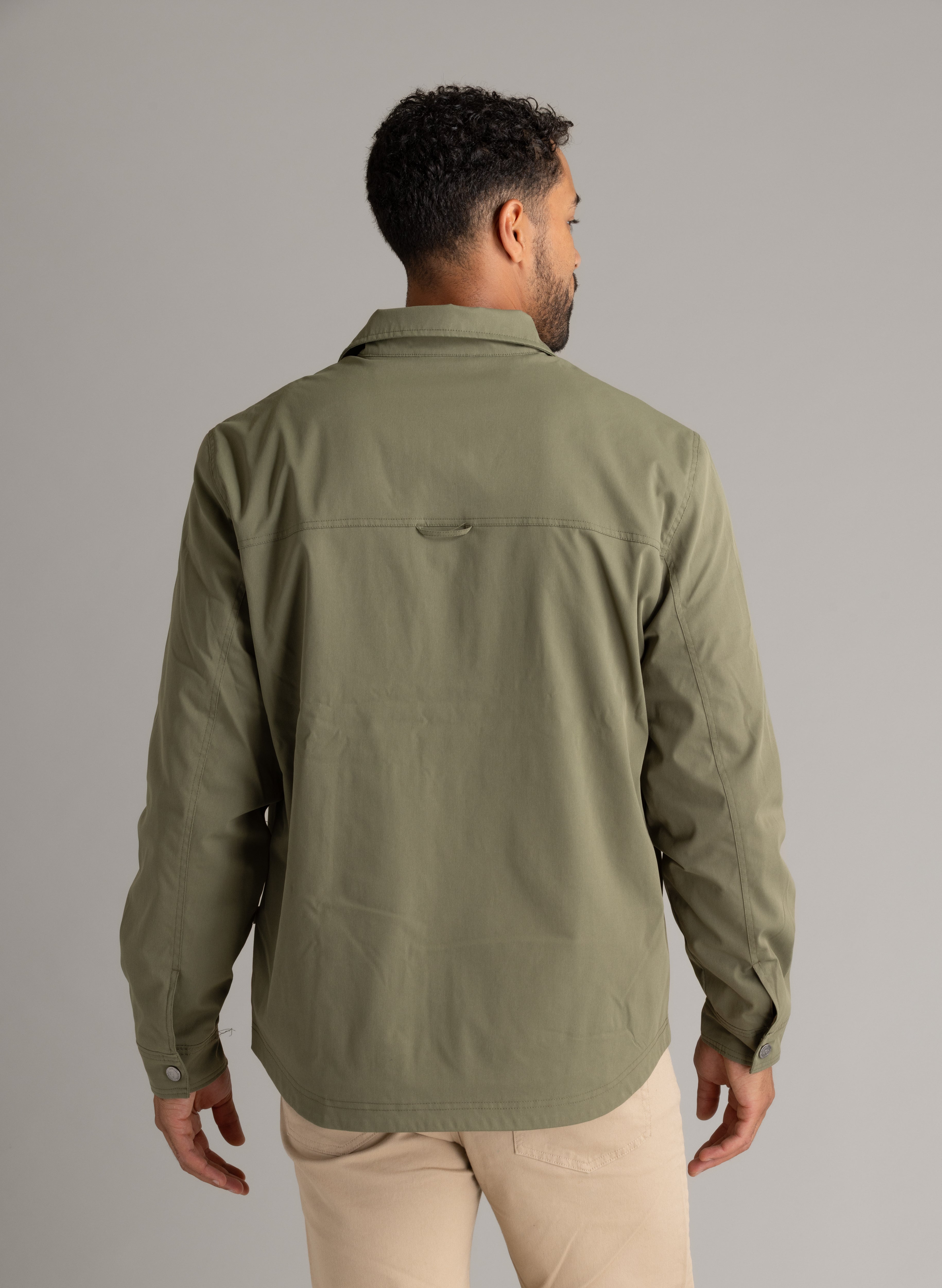 Men's Destin Flannel Lined Button Jacket - LIV Outdoor