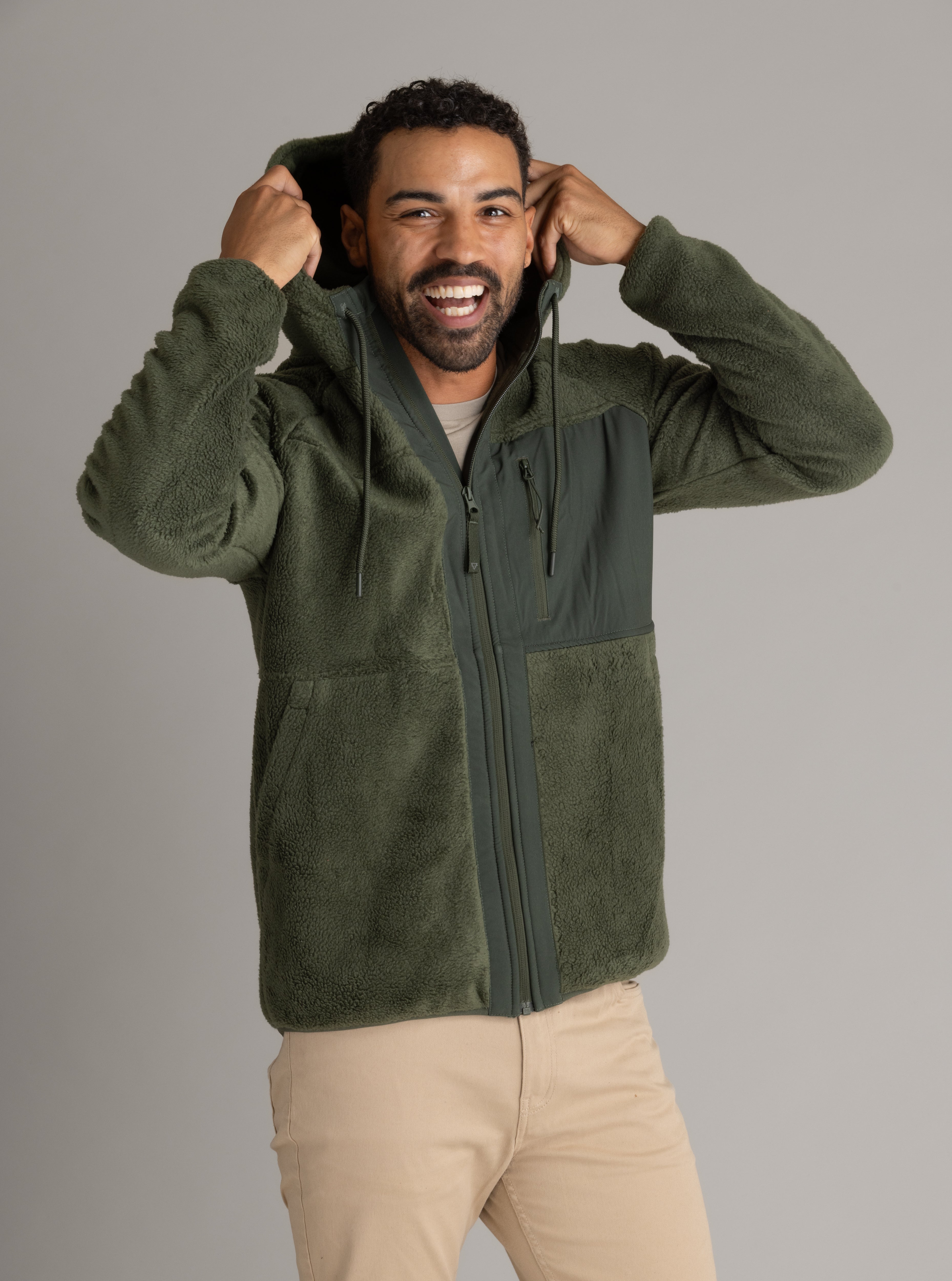 Men's Subzero Heavy Fleece Full Zip Hoody - LIV Outdoor