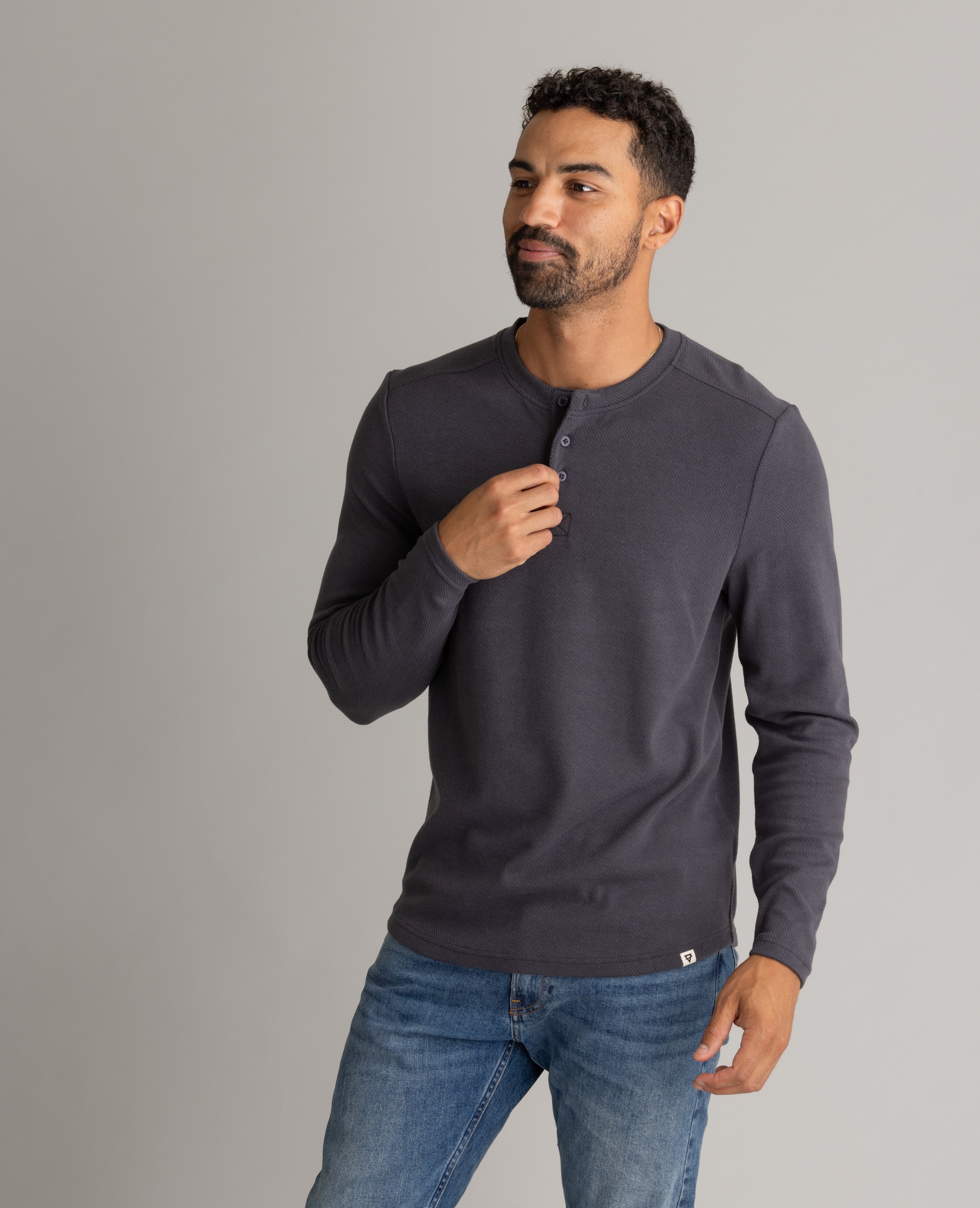 Men's Lichen Stretch Flannel Henley - LIV Outdoor