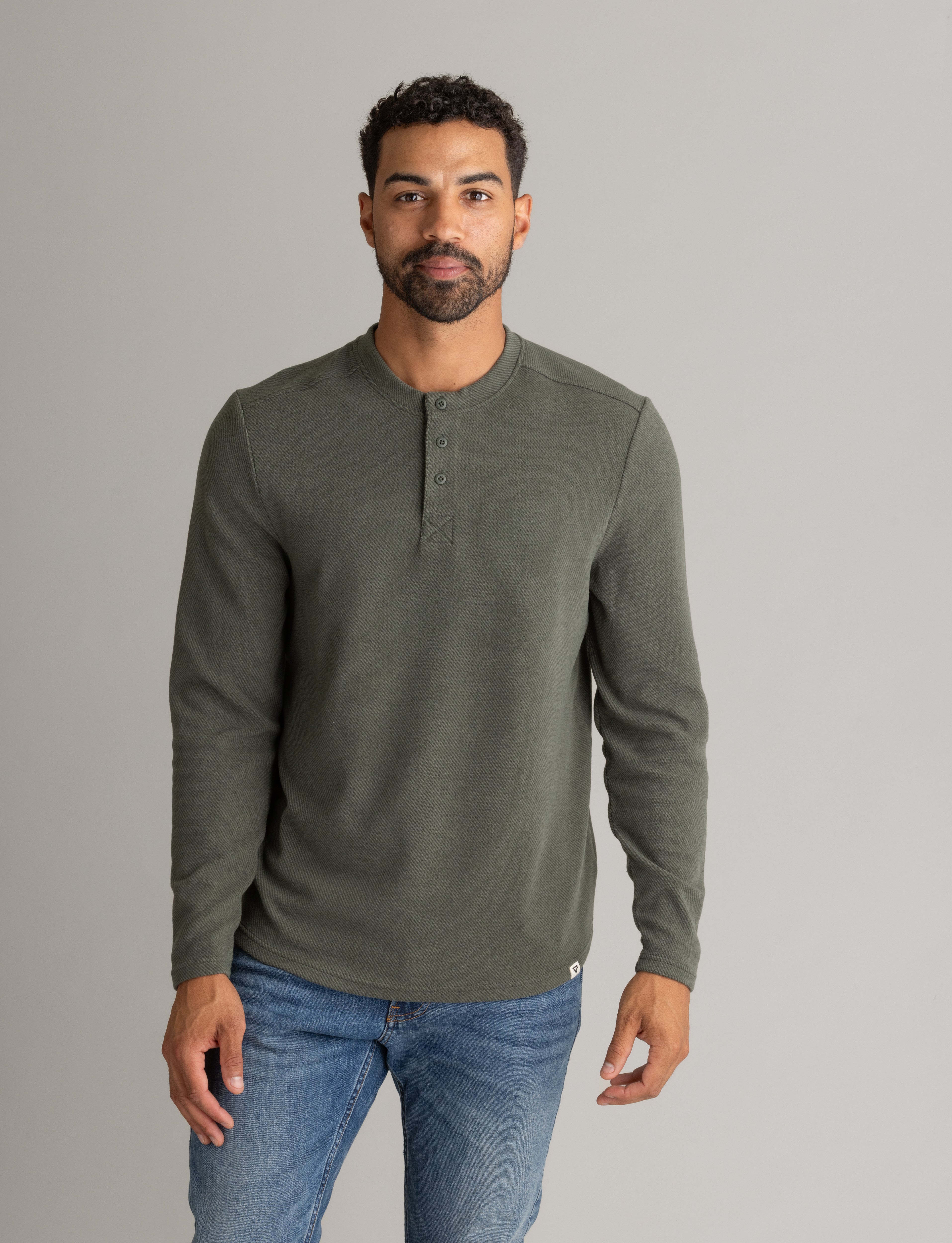 Men's Lichen Stretch Flannel Henley - LIV Outdoor
