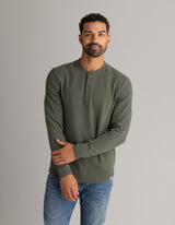 Men's Lichen Stretch Flannel Henley - LIV Outdoor