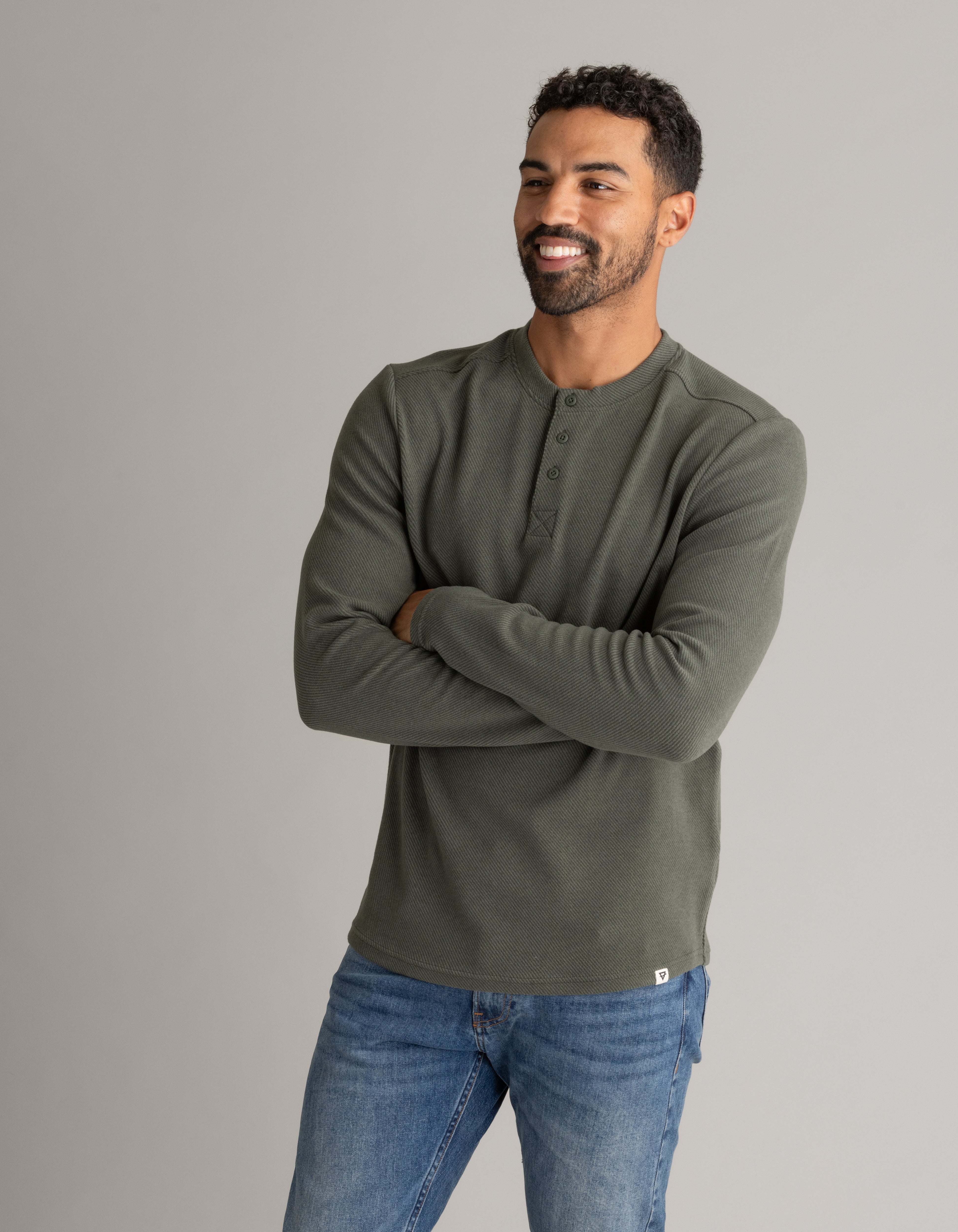 Men's Lichen Stretch Flannel Henley - LIV Outdoor