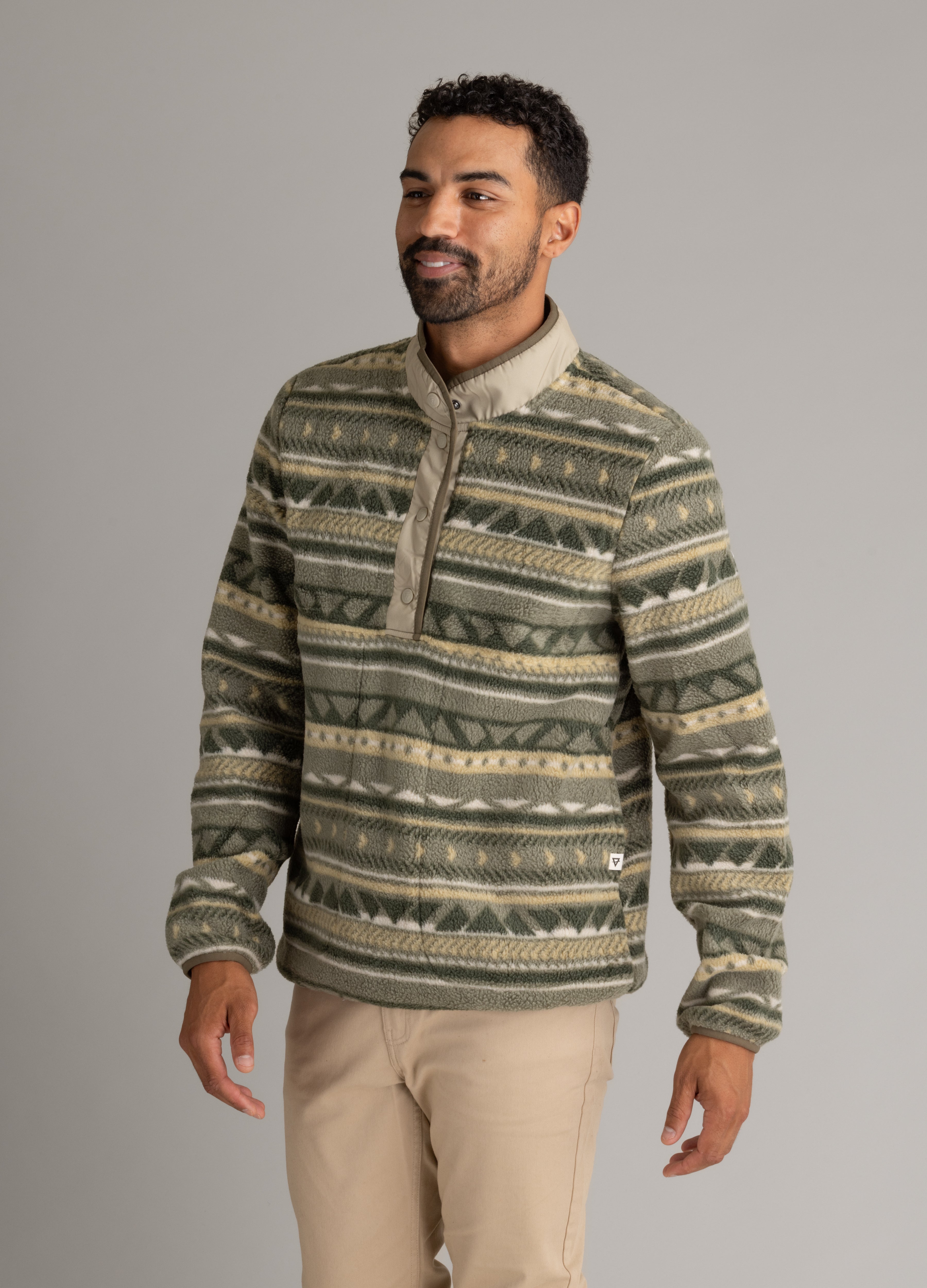 Men's Subzero Heavy Printed Fleece Snap Tee - LIV Outdoor