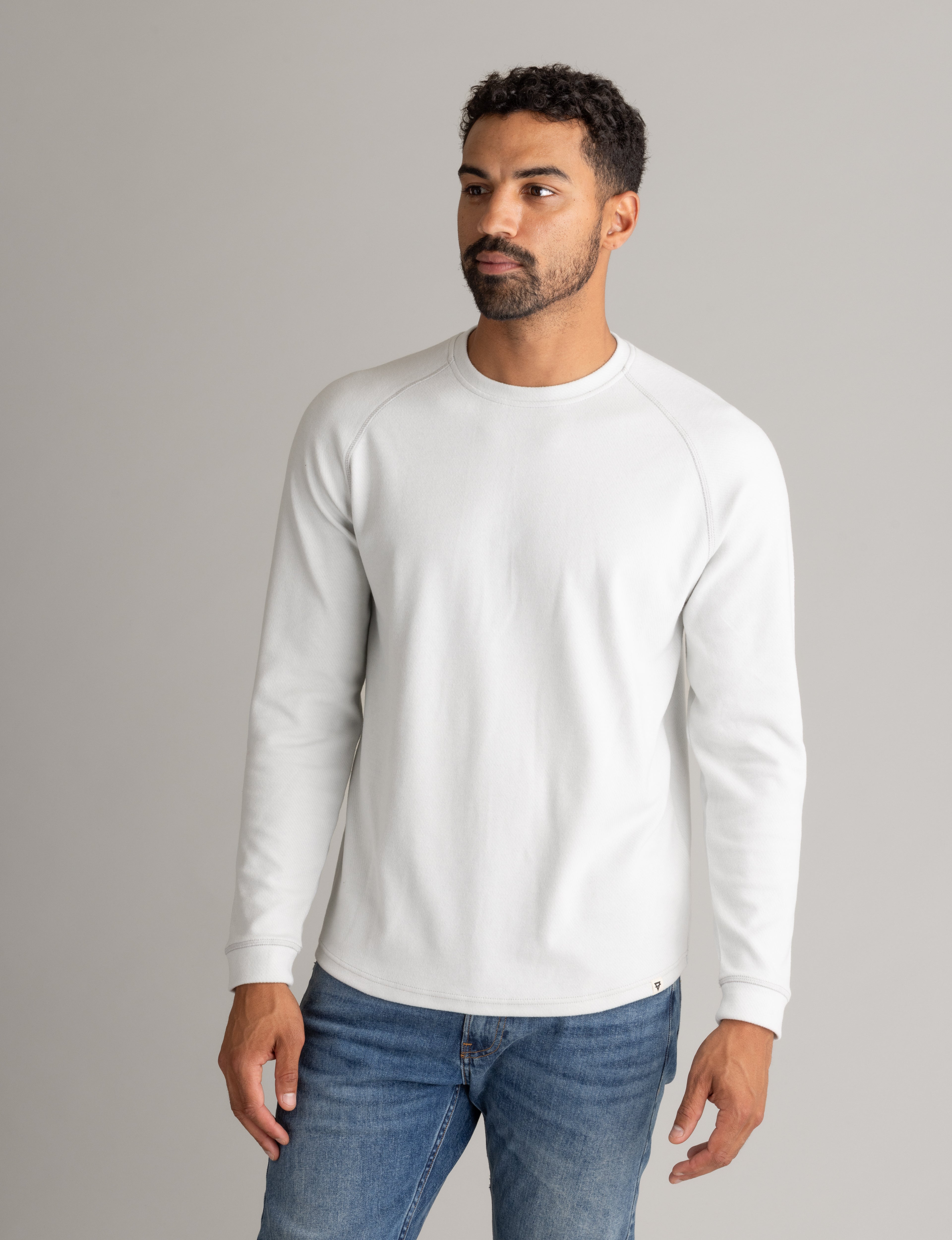 Men's Lichen Stretch Flannel Raglan Crew - LIV Outdoor