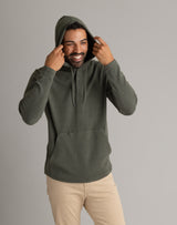 Men's Lichen Stretch Flannel Hooded Henley - LIV Outdoor