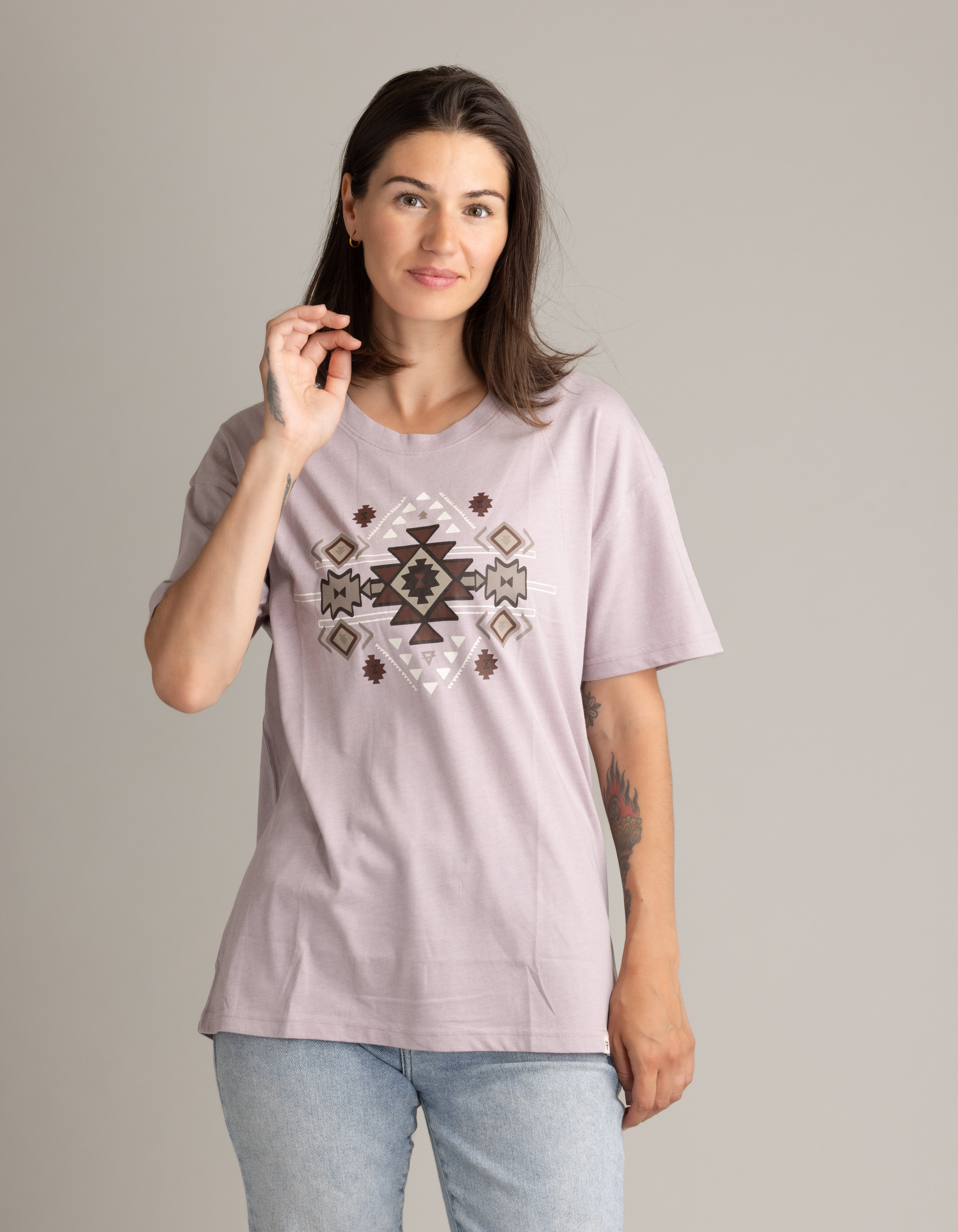 Women's Reagan Oversized Graphic Tee - Stonewashed  in Plus Size - LIV Outdoor