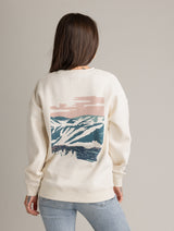 Women's Gabriella Oversized Graphic Crew Sweatshirt - LIV Outdoor