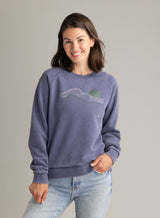 Women's Gabriella Graphic Raglan Crew - Stonewashed - LIV Outdoor