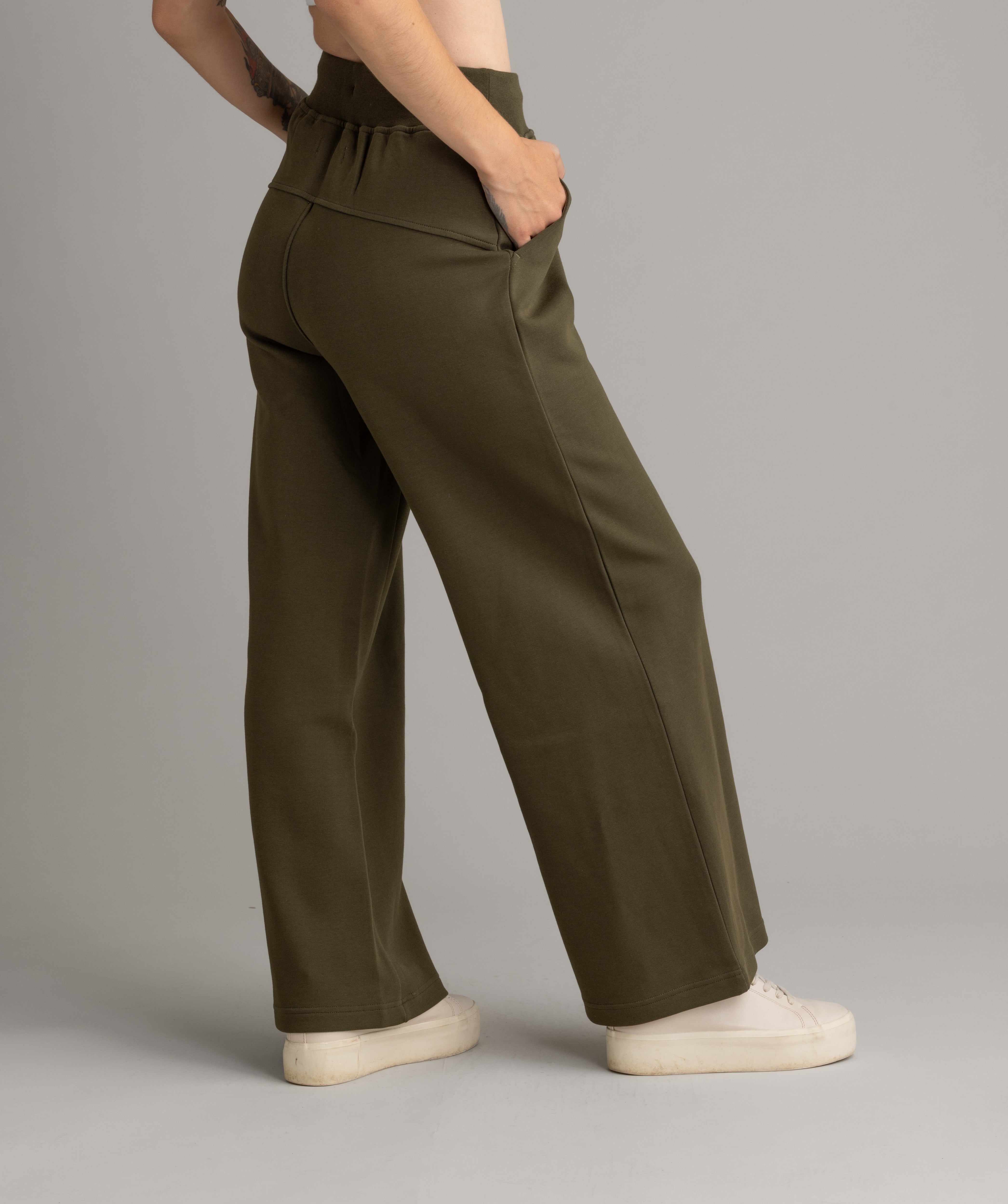 Women's Isla Cotton Stretch Double Jersey Wide Leg Pant - LIV Outdoor
