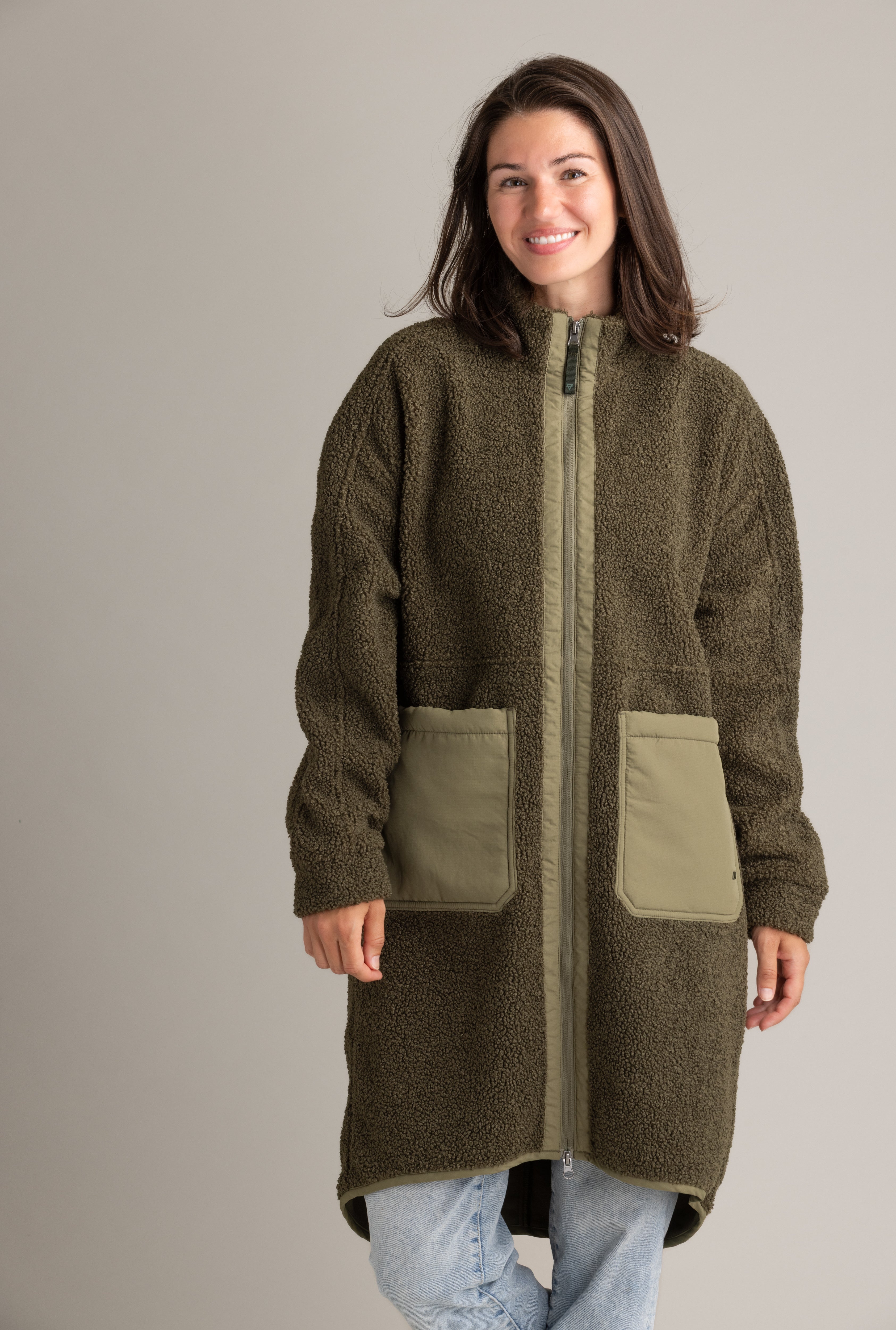 Women's Cori Boucle Long Coat - LIV Outdoor