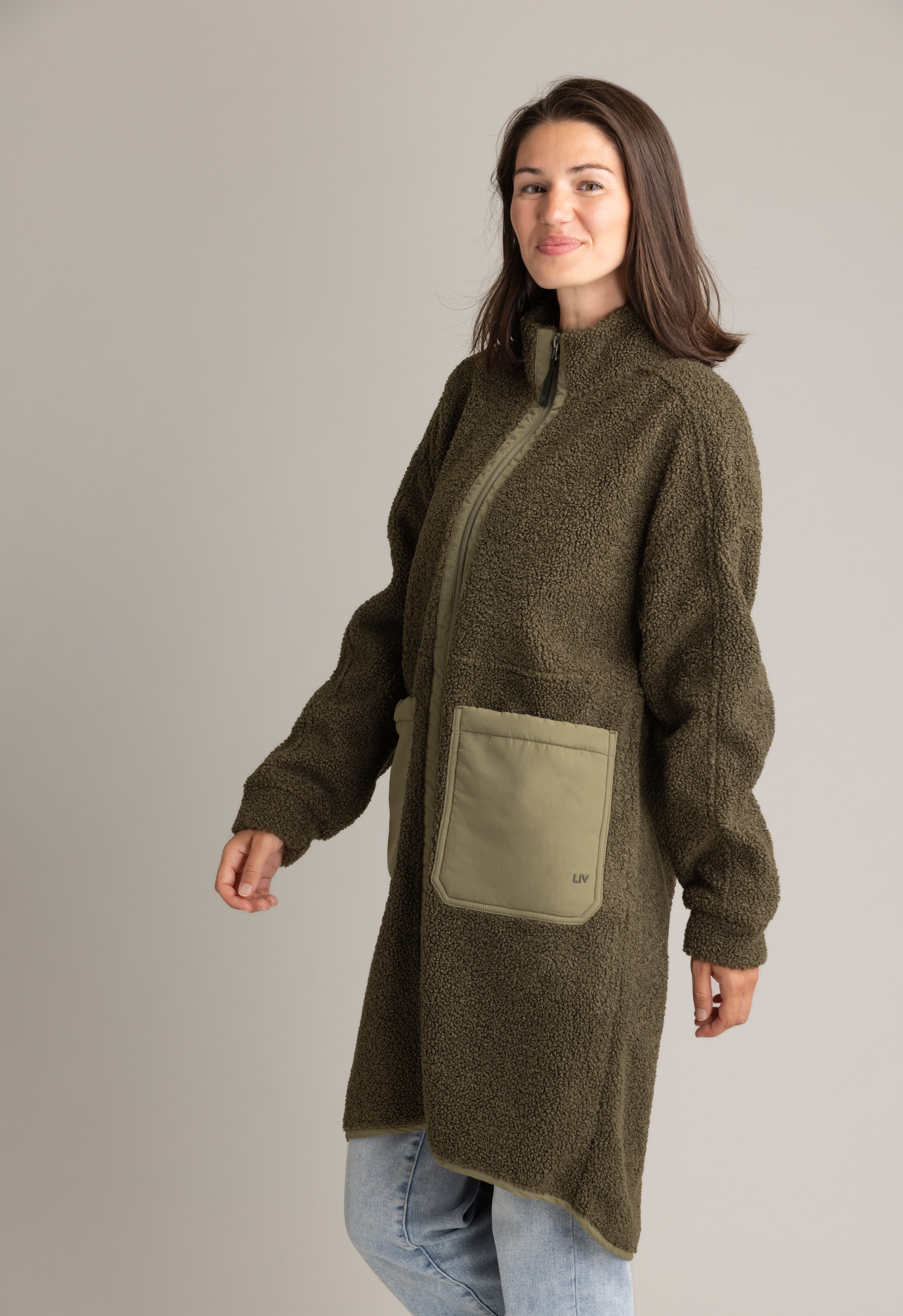 Women's Cori Boucle Long Coat - LIV Outdoor