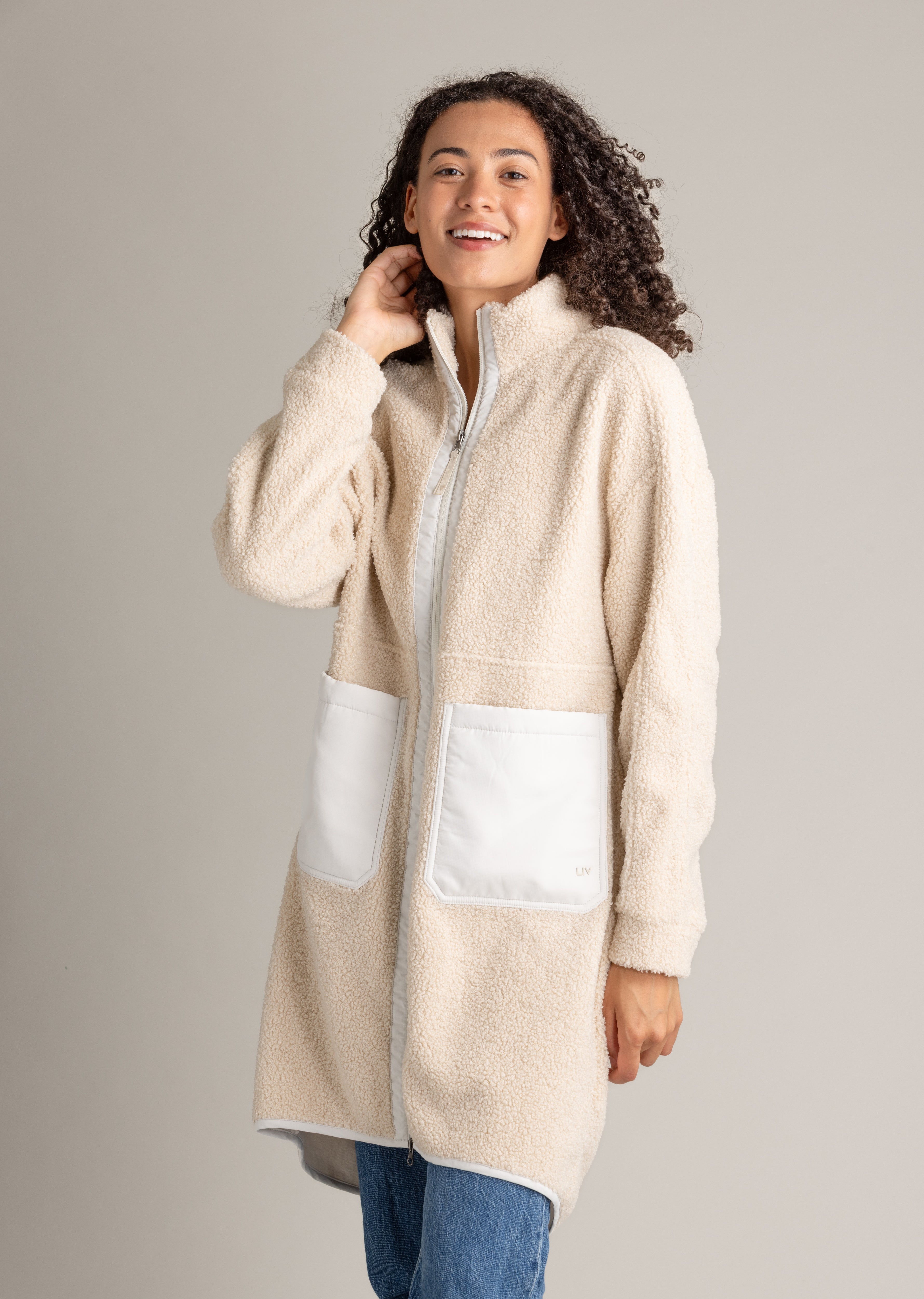 Women's Cori Boucle Long Coat – LIV Outdoor