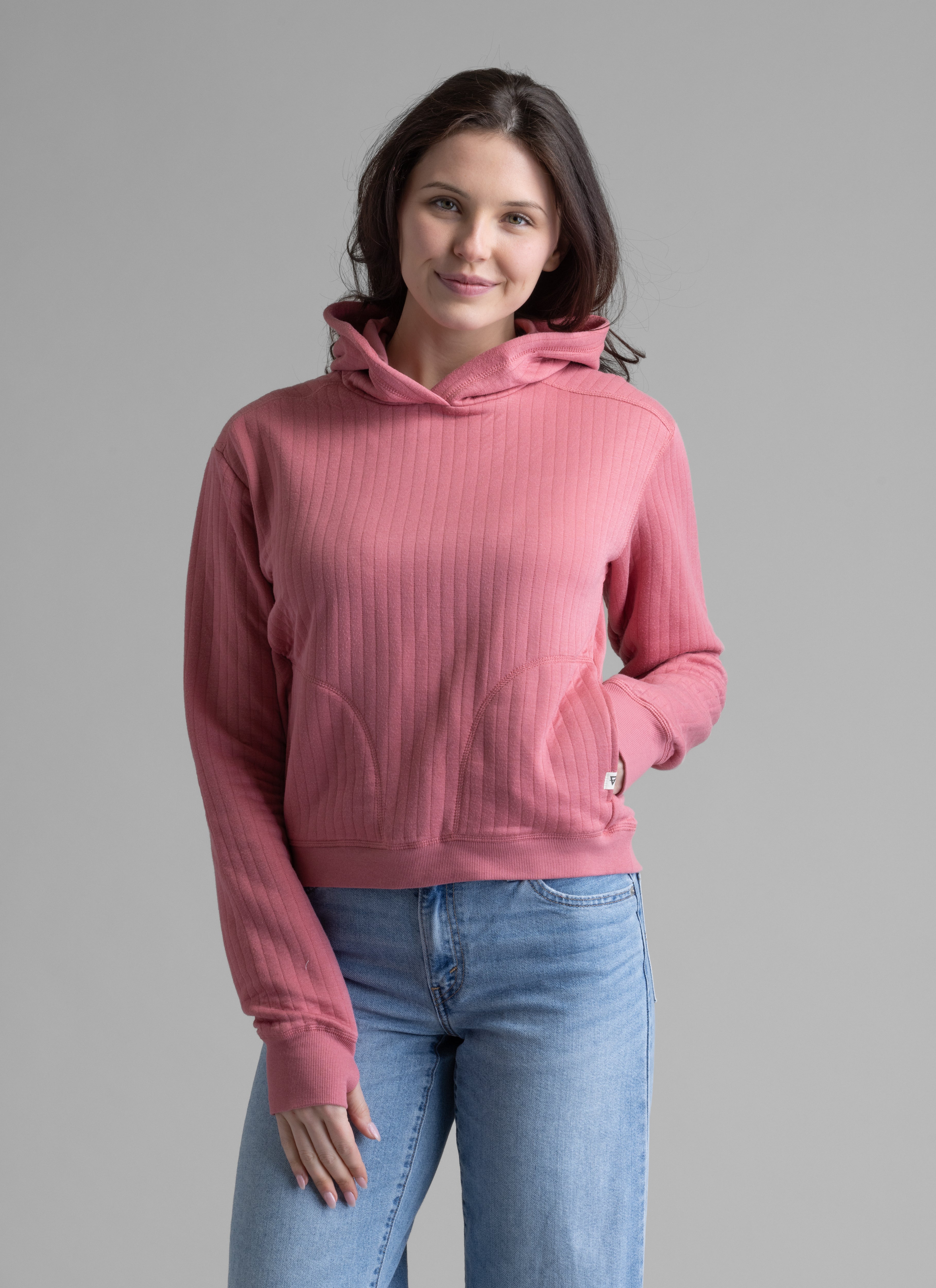 Women's Lucia Vertical Quilt Hooded Pullover - LIV Outdoor