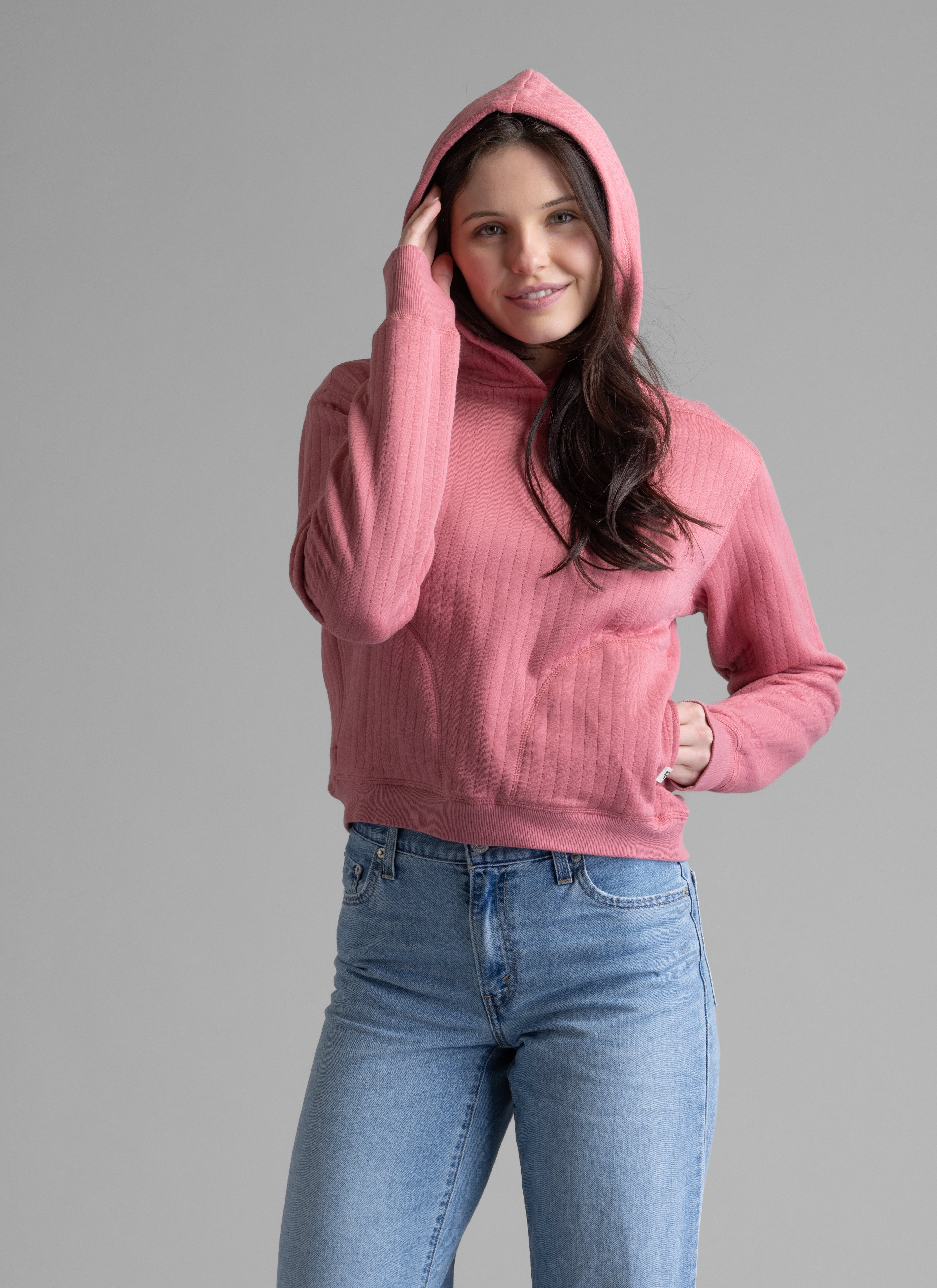 Women's Lucia Vertical Quilt Hooded Pullover - LIV Outdoor