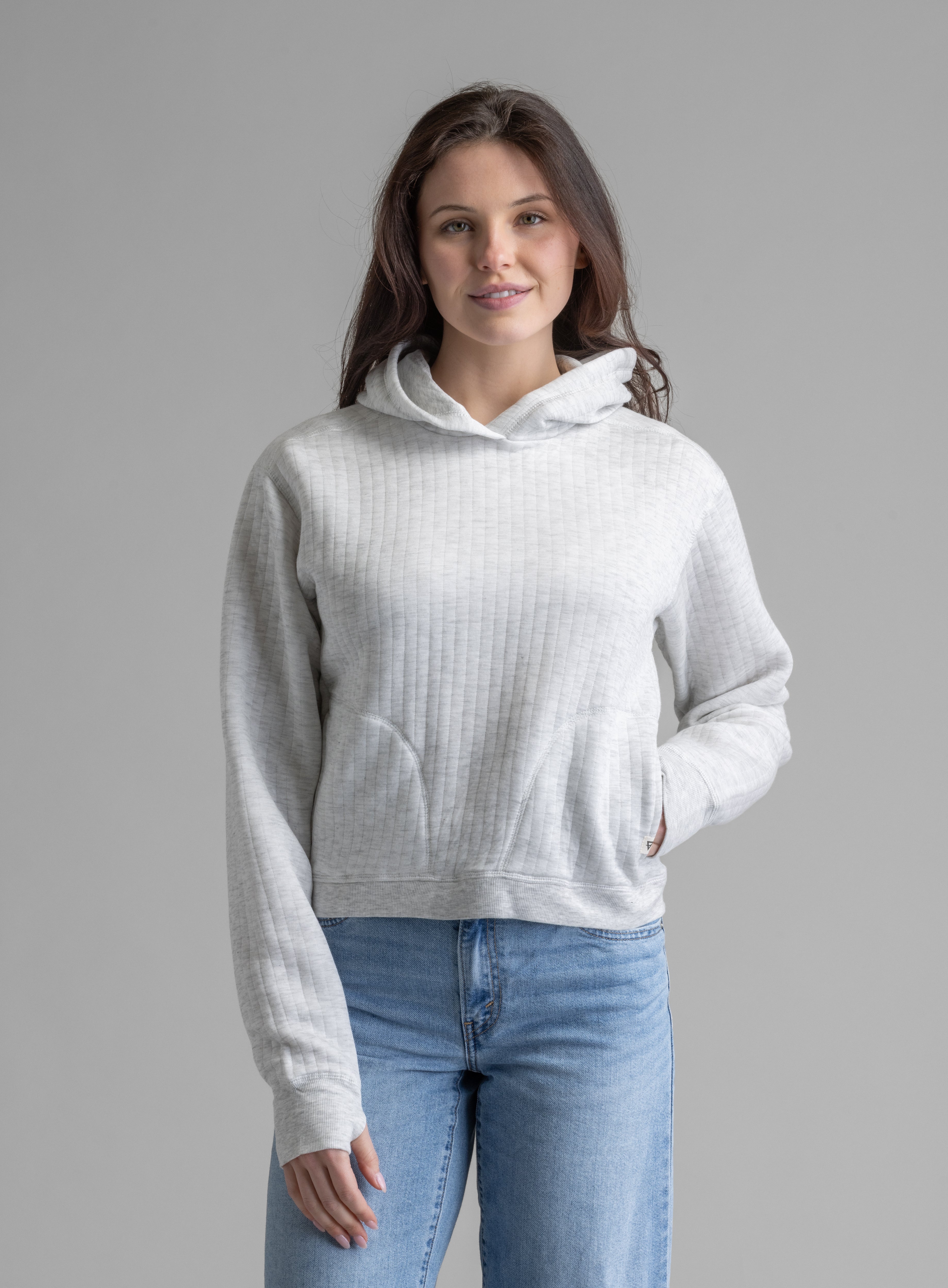 Women's Lucia Vertical Quilt Hooded Pullover - LIV Outdoor