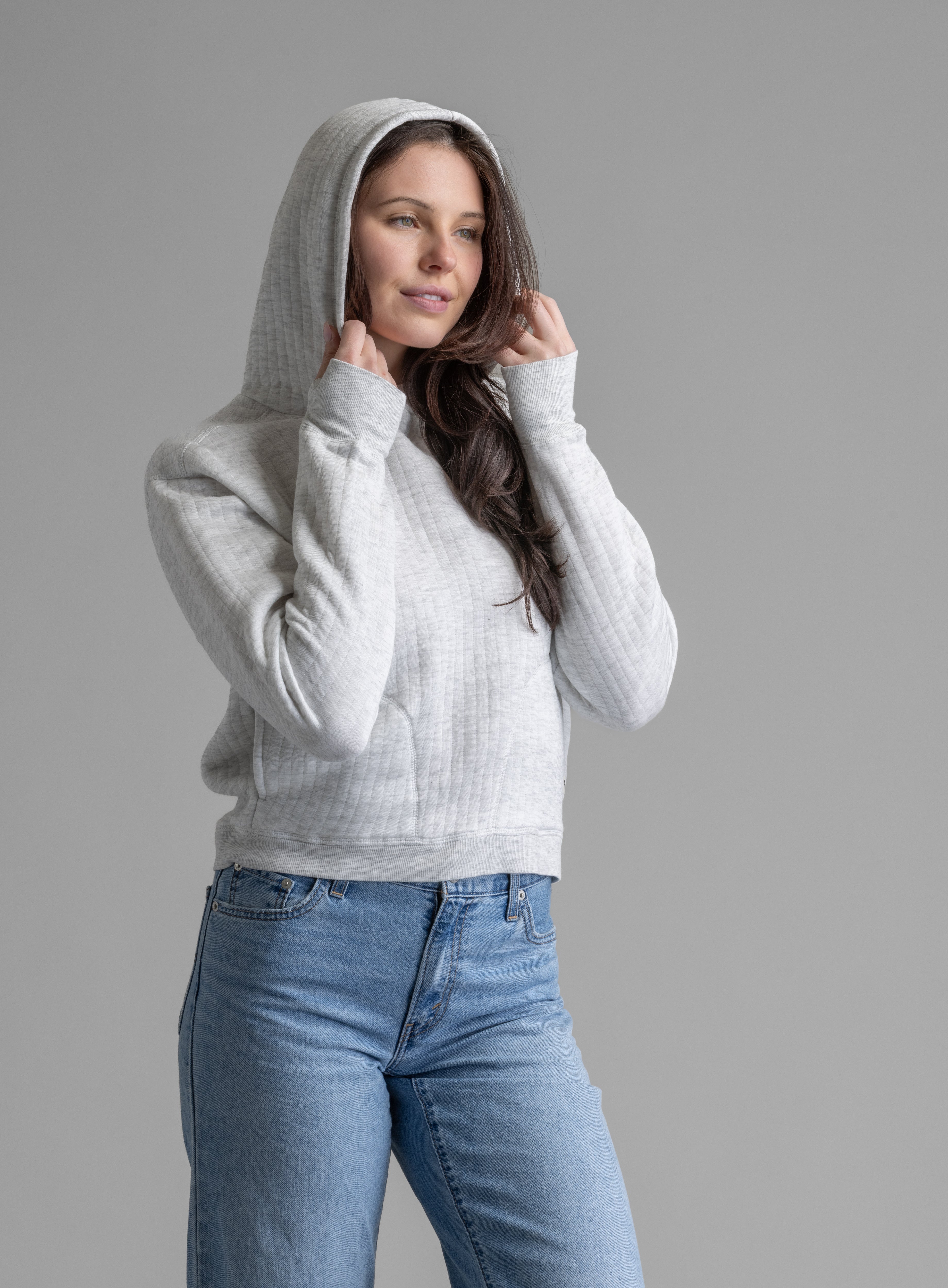 Women's Lucia Vertical Quilt Hooded Pullover - LIV Outdoor