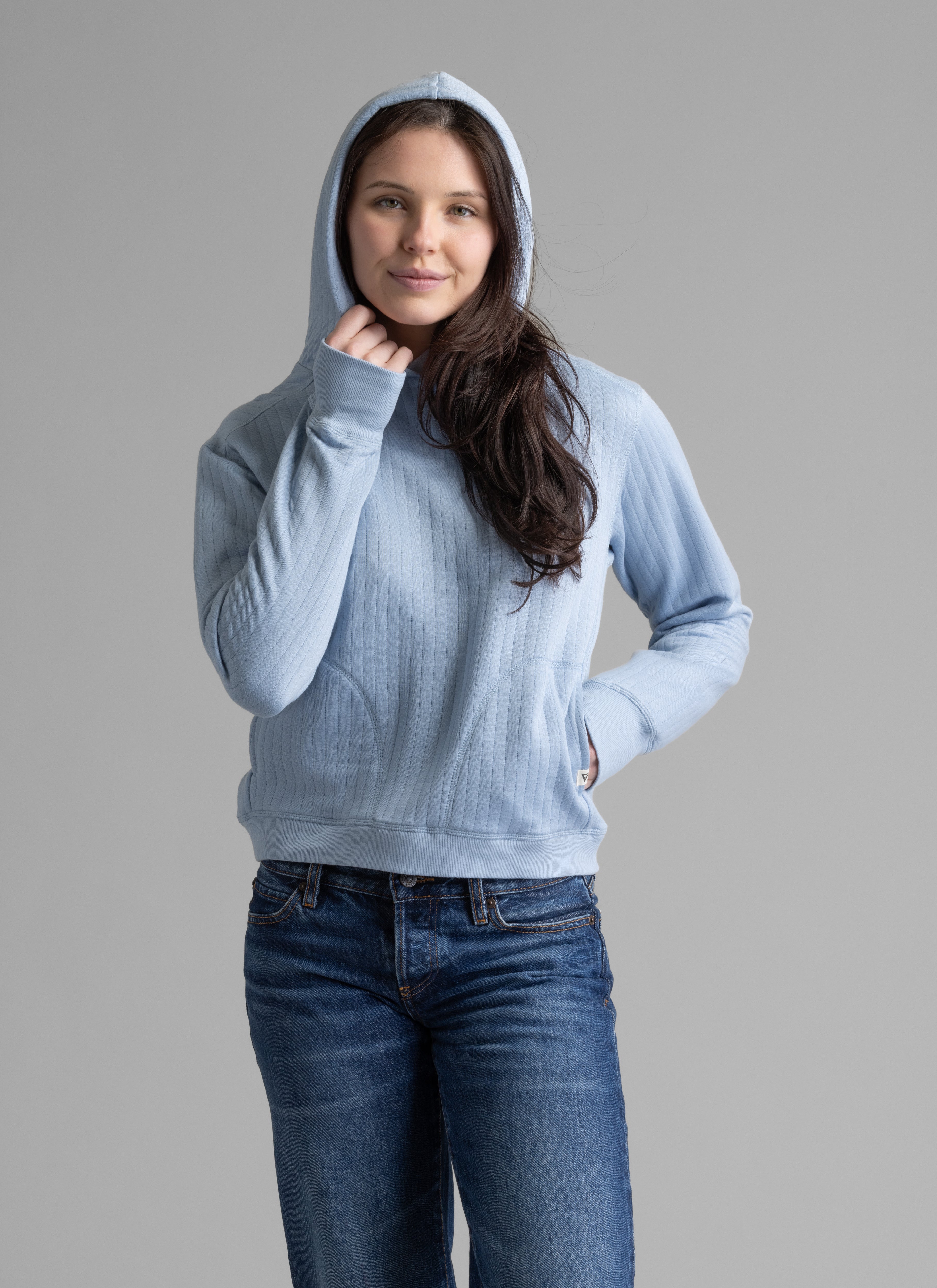 Women's Lucia Vertical Quilt Hooded Pullover - LIV Outdoor