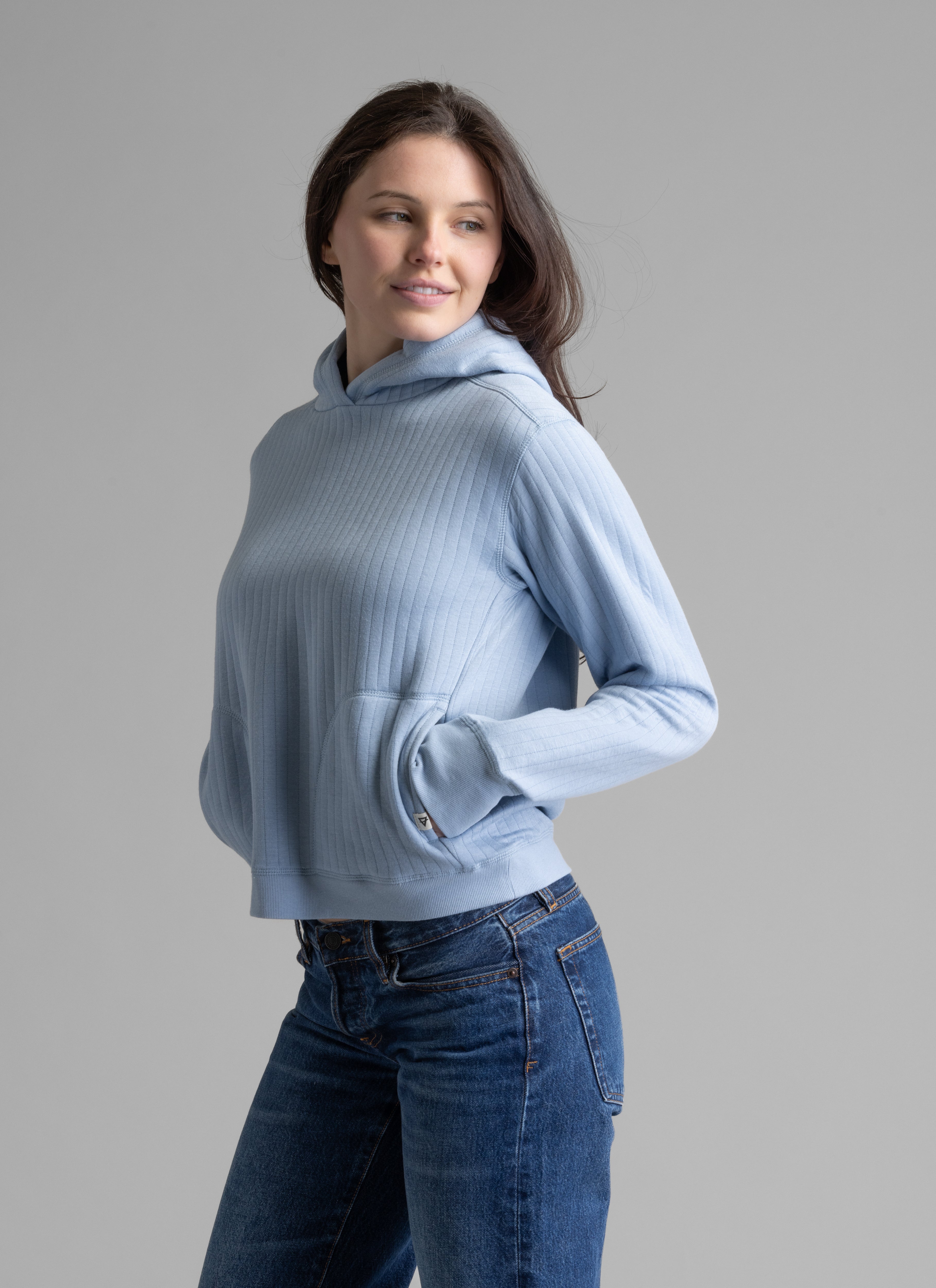 Women's Lucia Vertical Quilt Hooded Pullover - LIV Outdoor