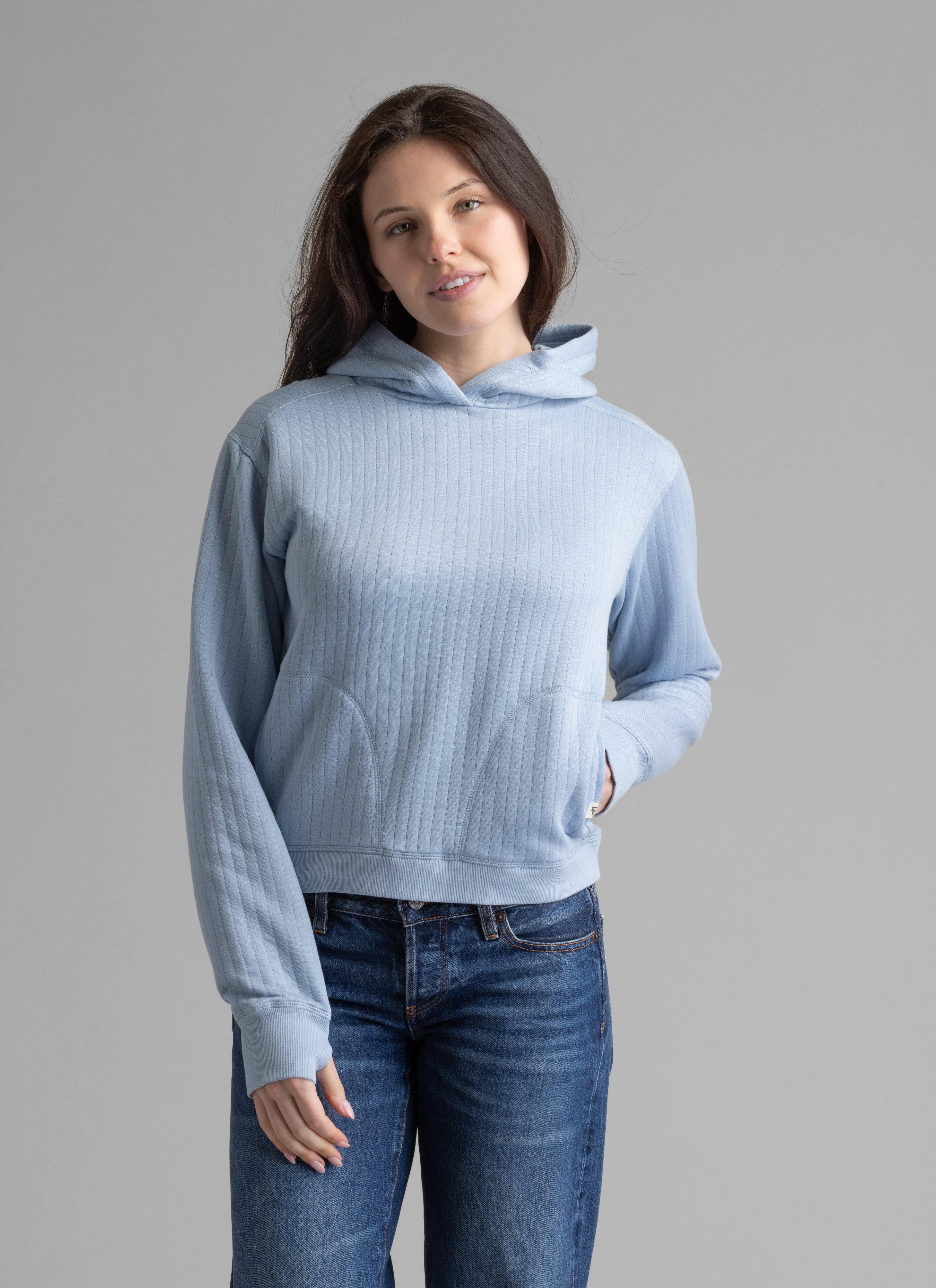 Women's Lucia Vertical Quilt Hooded Pullover - LIV Outdoor