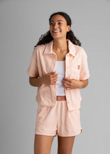 Women's Sunset Towel Terry Button Down - LIV Outdoor