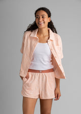 Women's Sunset Towel Terry Button Down - LIV Outdoor