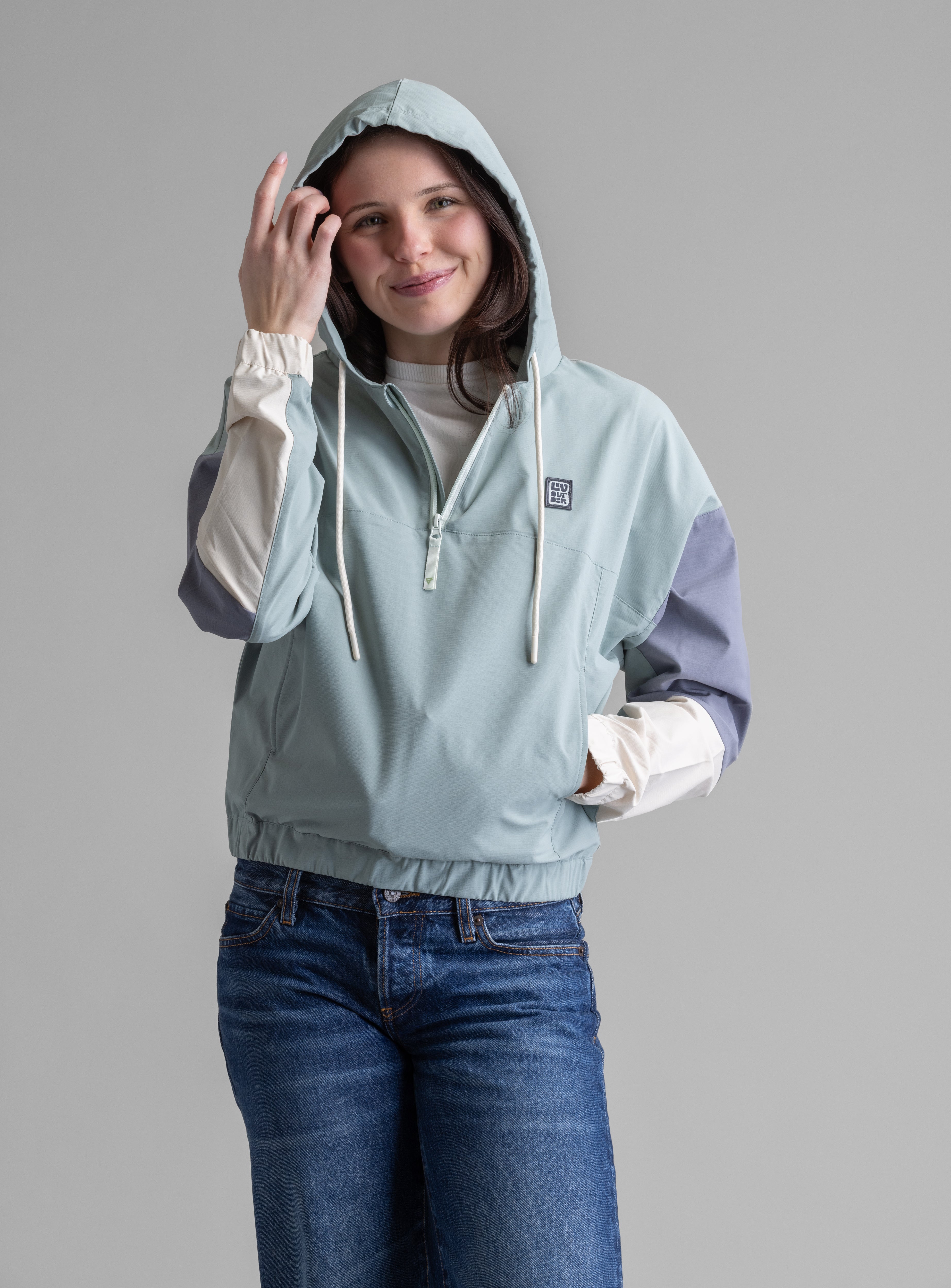 Women's Cenna Pullover Windbreaker Hoodie - LIV Outdoor