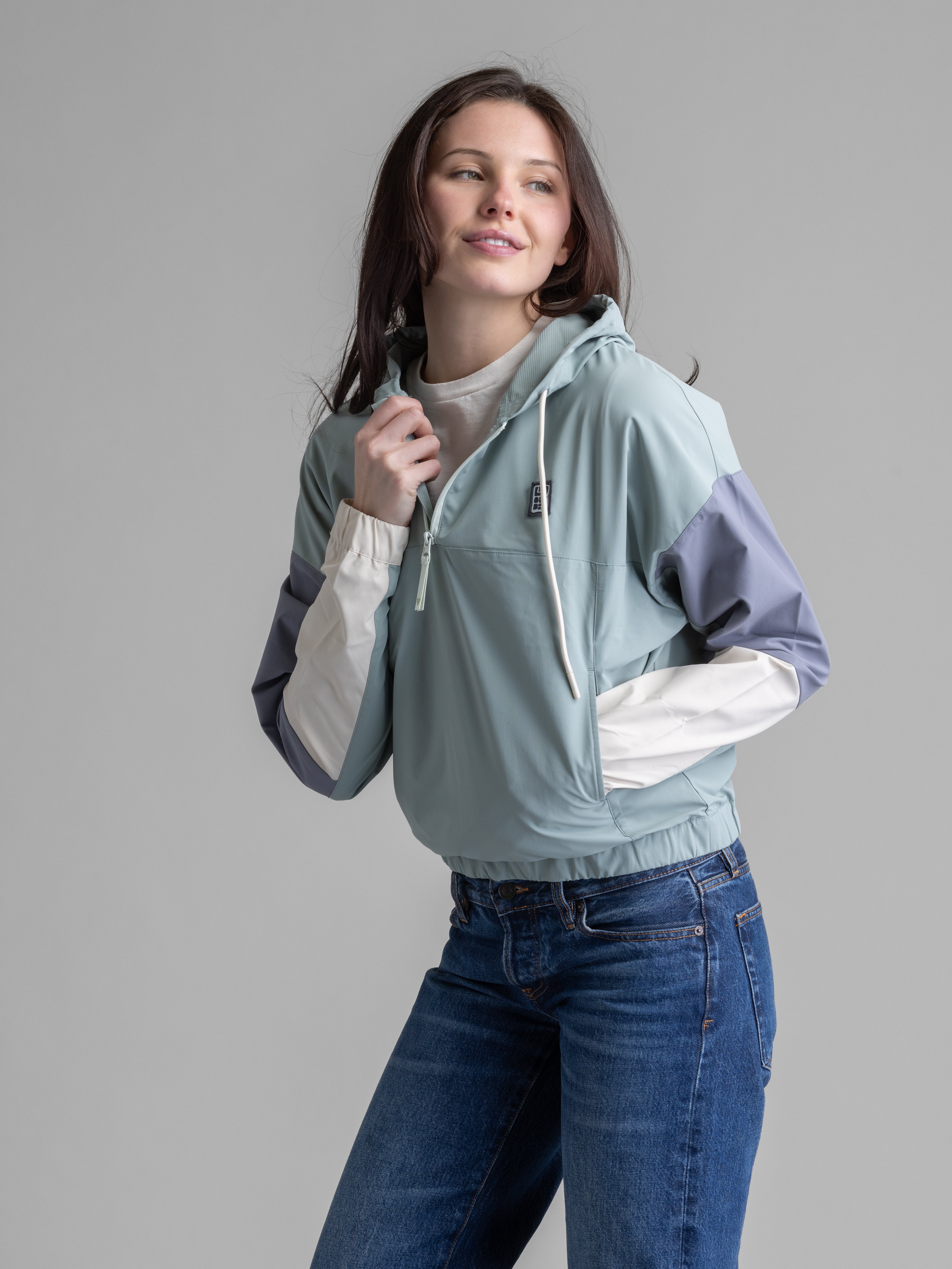 Women's Cenna Pullover Windbreaker Hoodie - LIV Outdoor