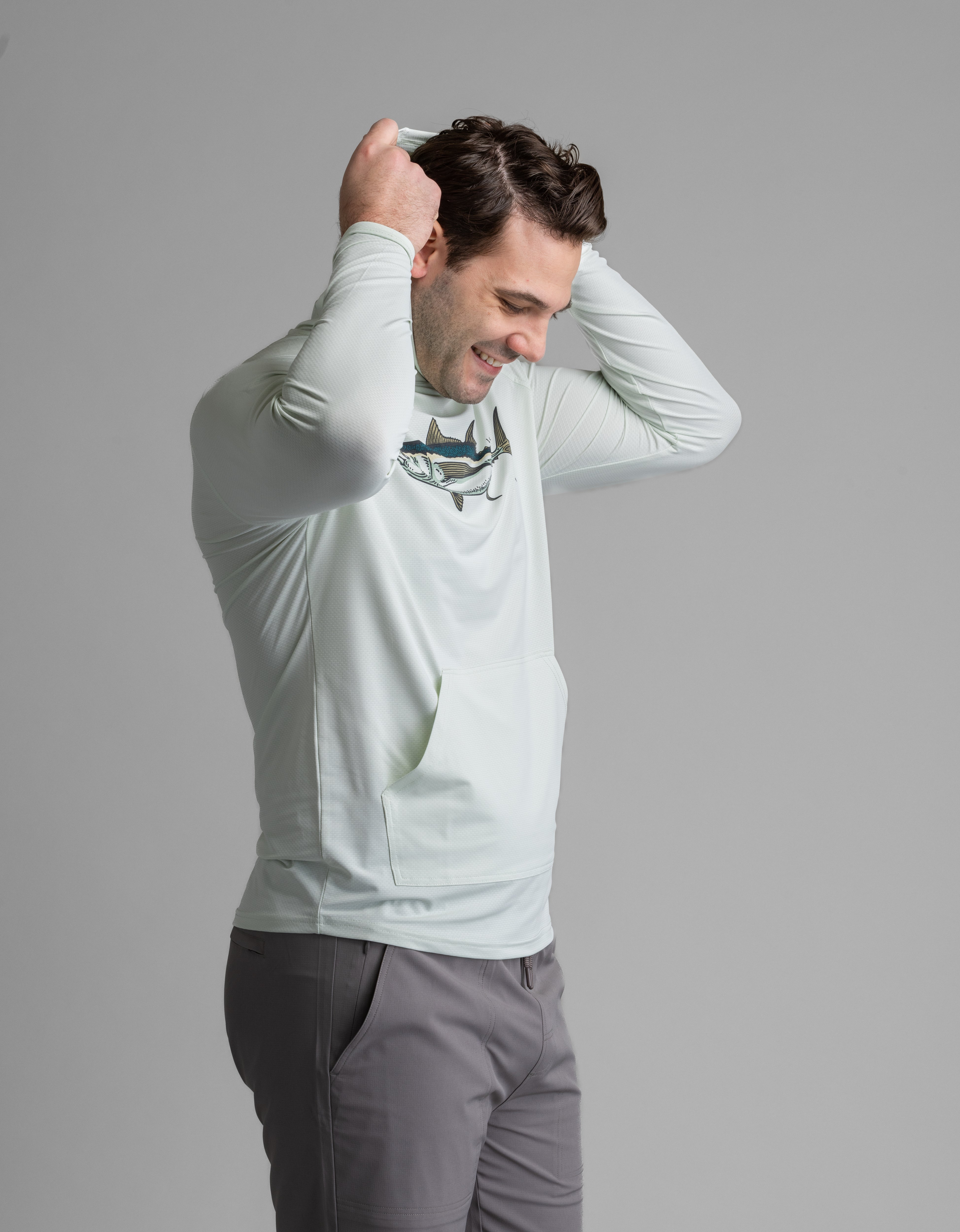 Men's Suncatcher UPF 50+ Stretch Mesh Kanga Hoody - LIV Outdoor