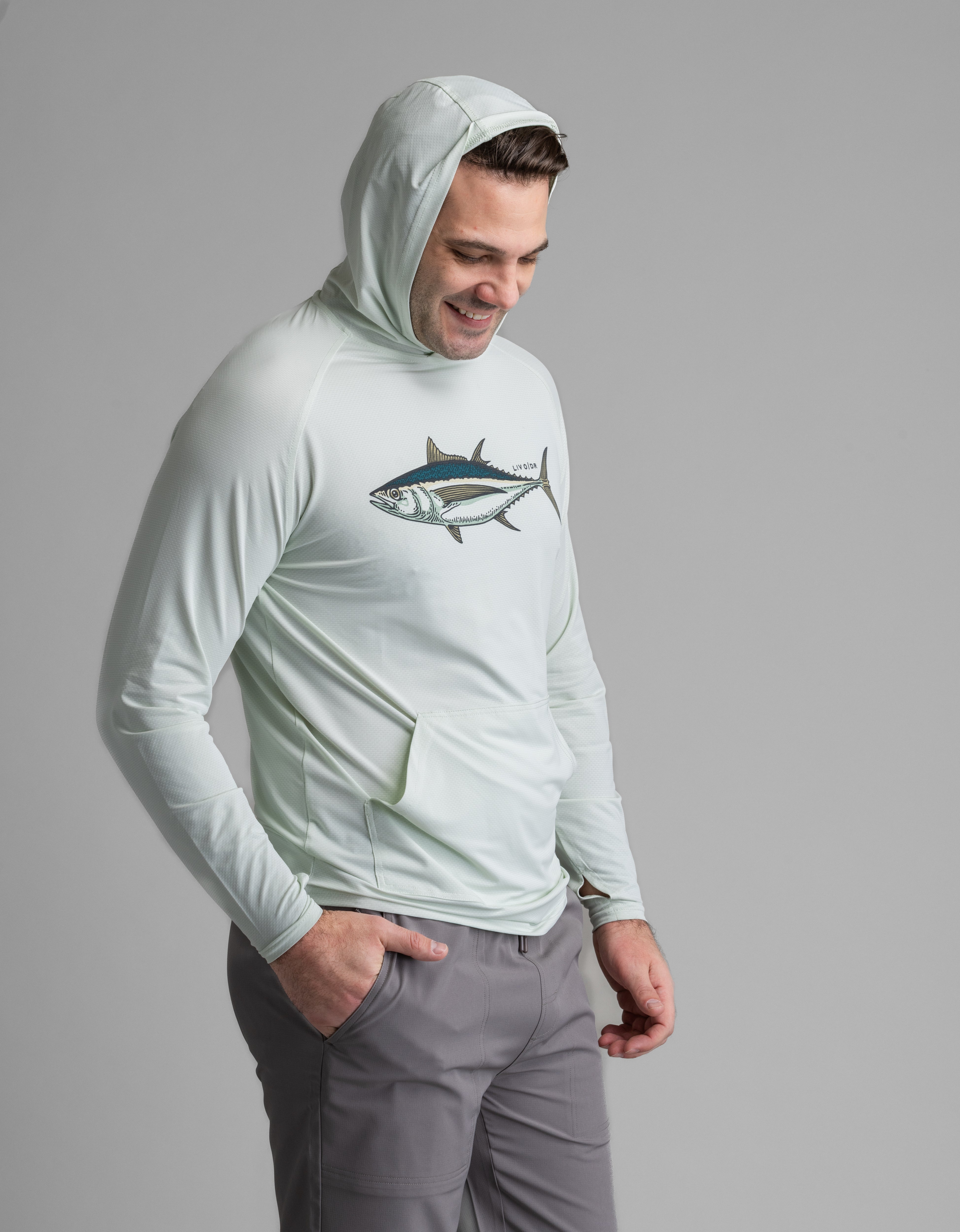 Men's Suncatcher UPF 50+ Stretch Mesh Kanga Hoody - LIV Outdoor