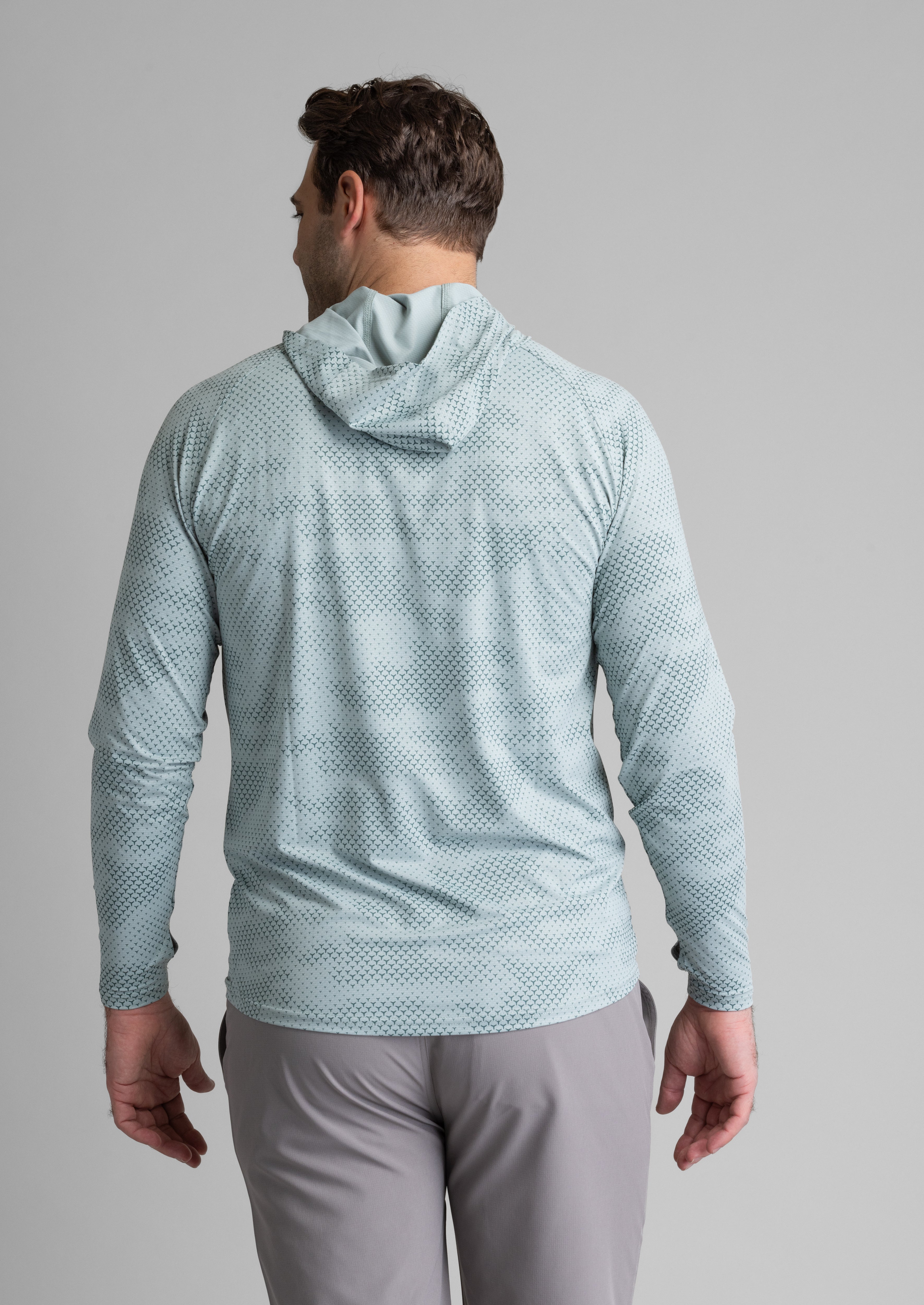 Men's Suncatcher UPF 50+ Stretch Mesh Printed Hoody - LIV Outdoor