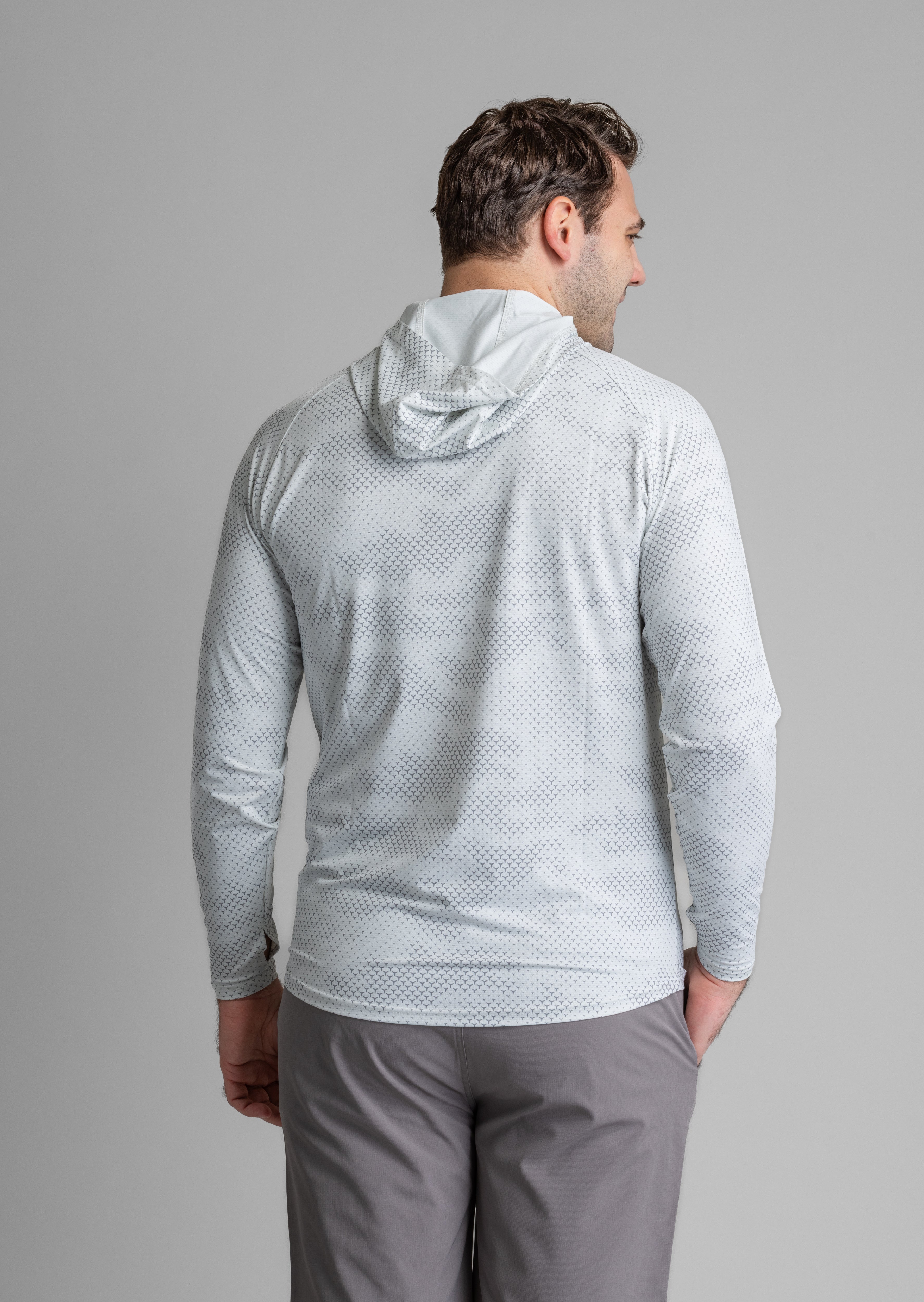 Men's Suncatcher UPF 50+ Stretch Mesh Printed Hoody - LIV Outdoor