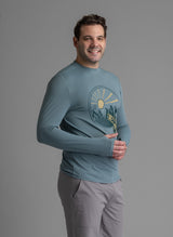 Men's Suncatcher UPF 50+ Stretch Mesh Graphic Crew - LIV Outdoor