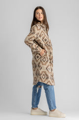 Women's Shay Faux Wool Long Button Coat - LIV Outdoor