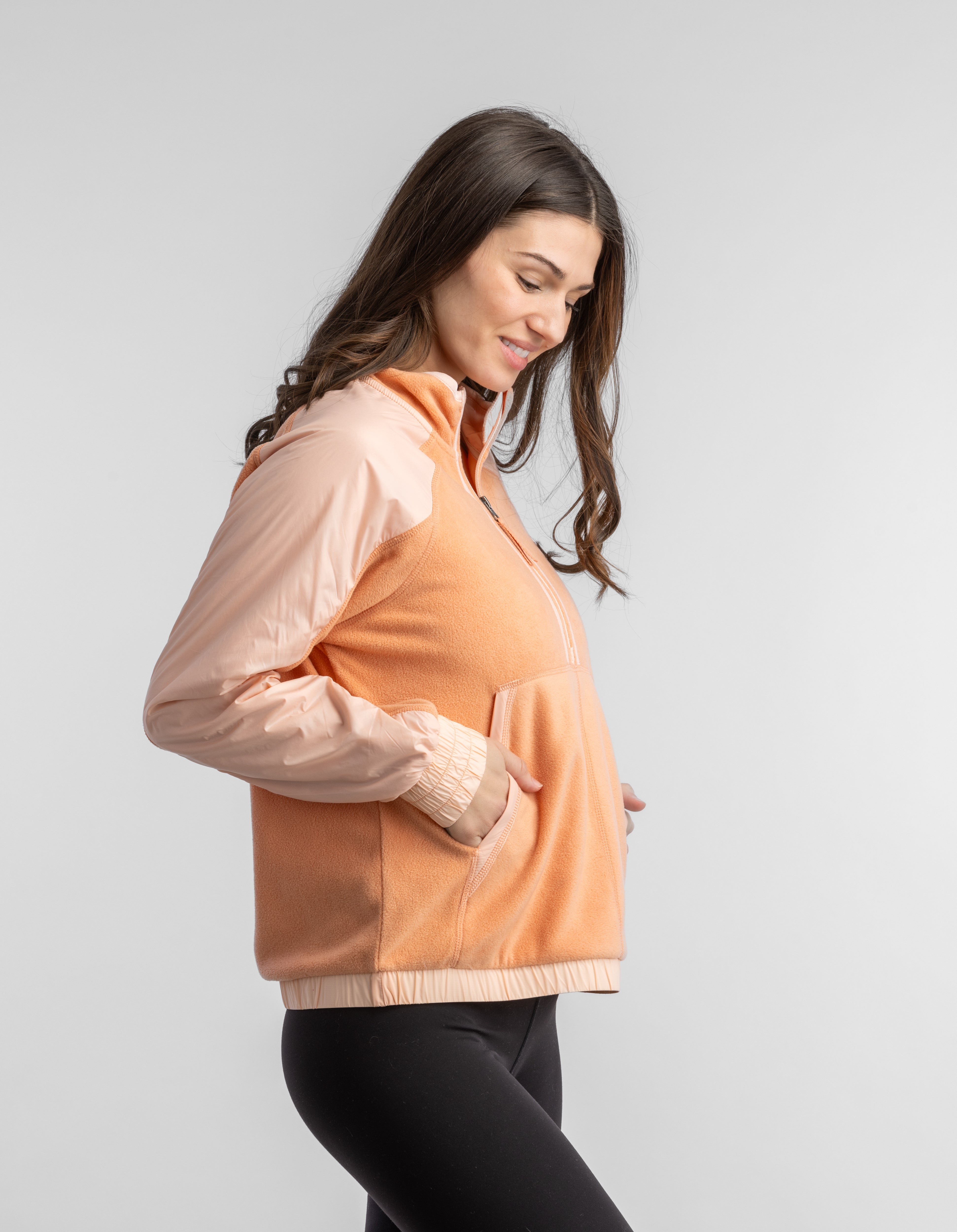 Women's Nila Microfleece Hybrid Pullover - LIV Outdoor