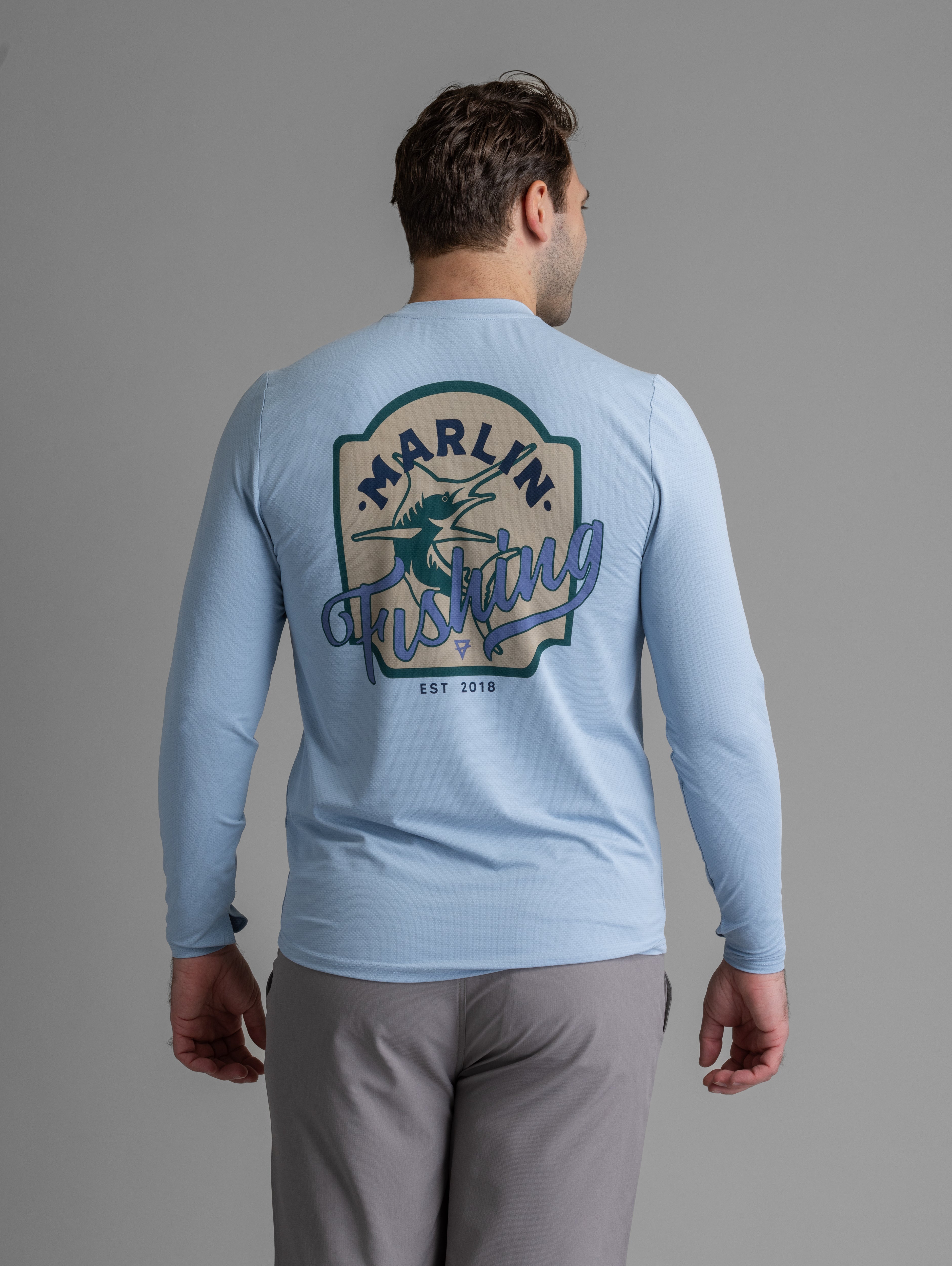 Men's Suncatcher UPF 50+ Stretch Mesh Graphic Crew - LIV Outdoor