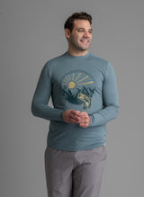 Men's Suncatcher UPF 50+ Stretch Mesh Graphic Crew - LIV Outdoor