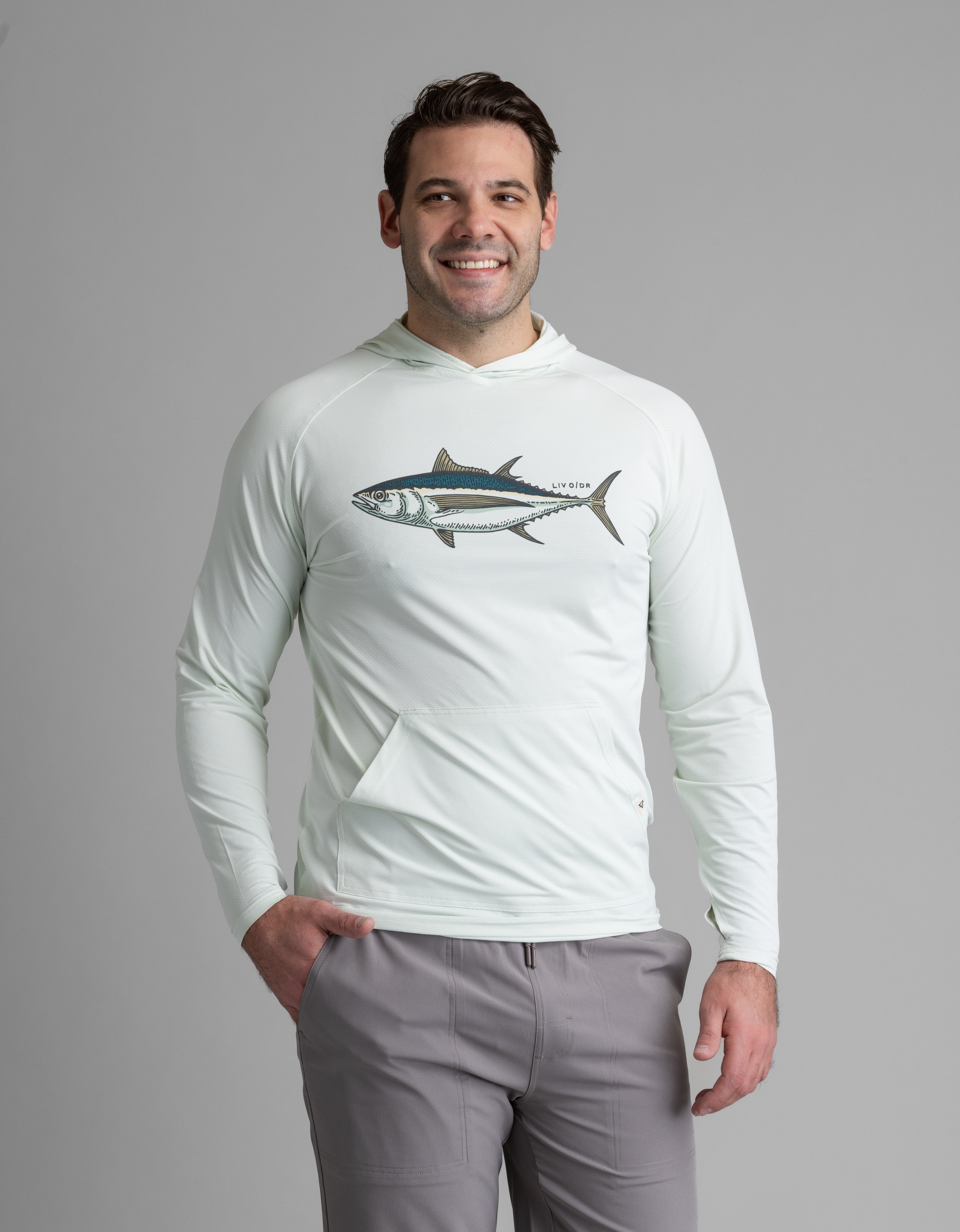 Men's Suncatcher UPF 50+ Stretch Mesh Kanga Hoody - LIV Outdoor