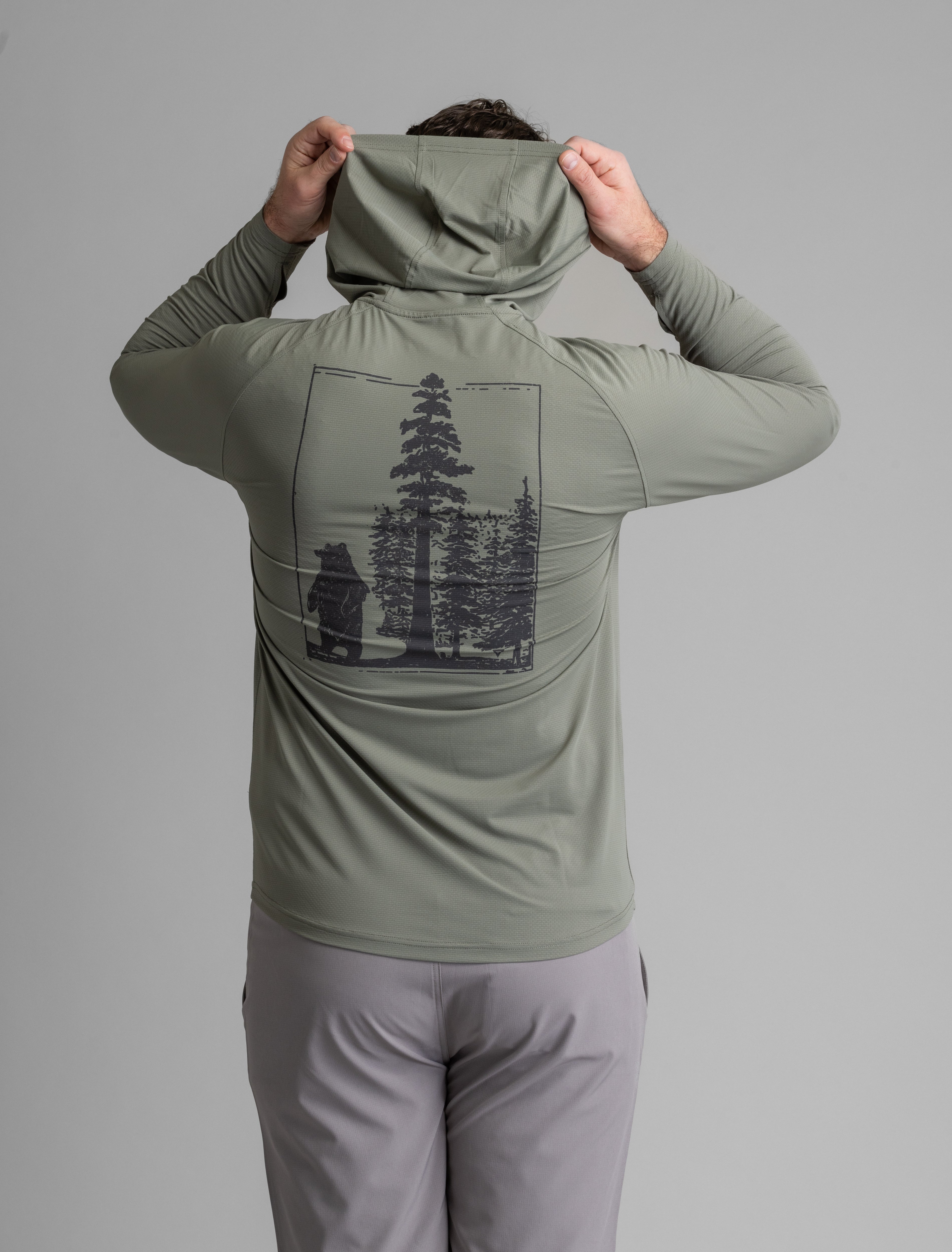 Men's Suncatcher UPF 50+ Stretch Mesh Kanga Hoody - LIV Outdoor