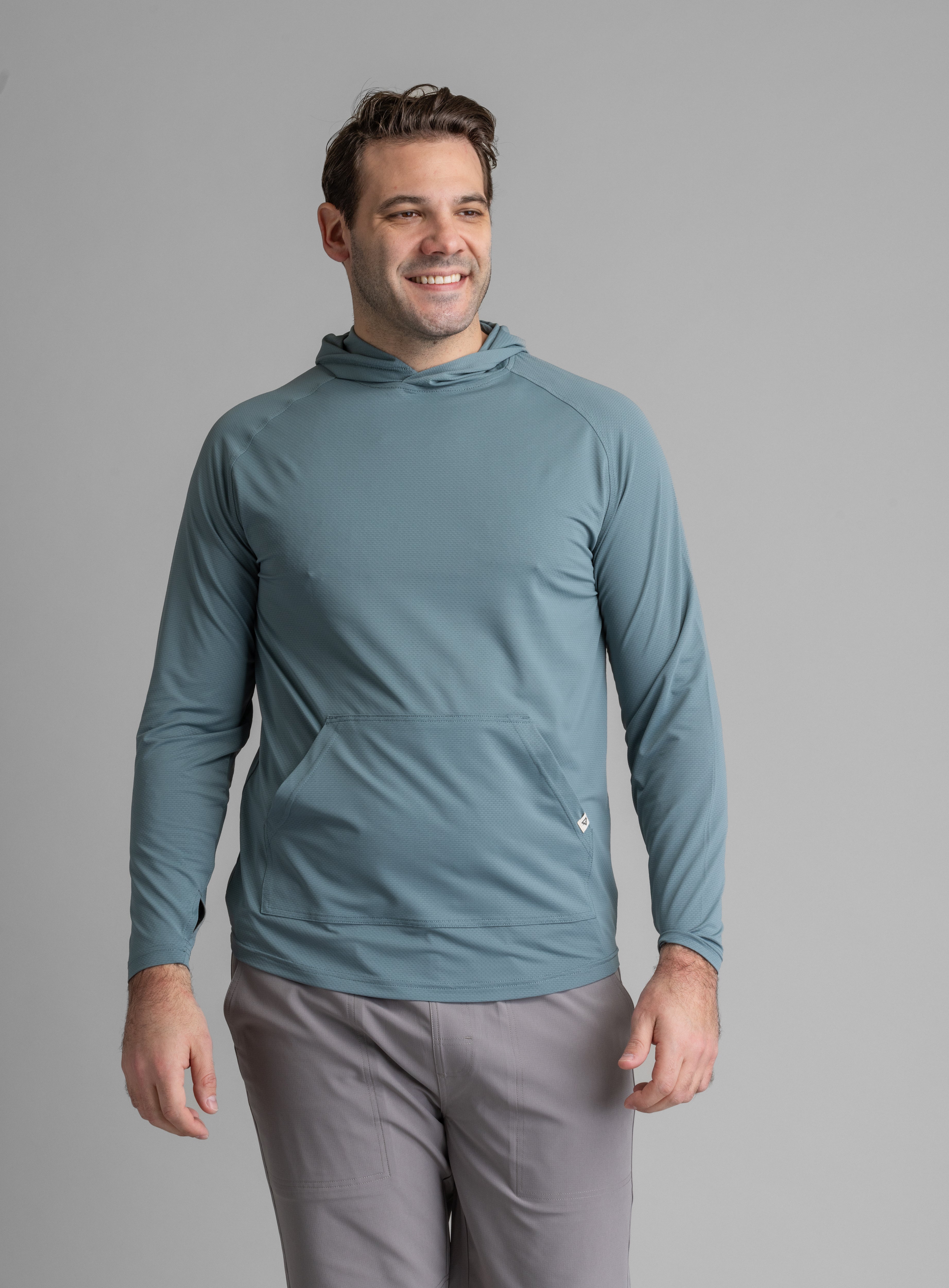 Men's Suncatcher UPF 50+ Stretch Mesh Kanga Hoody - LIV Outdoor