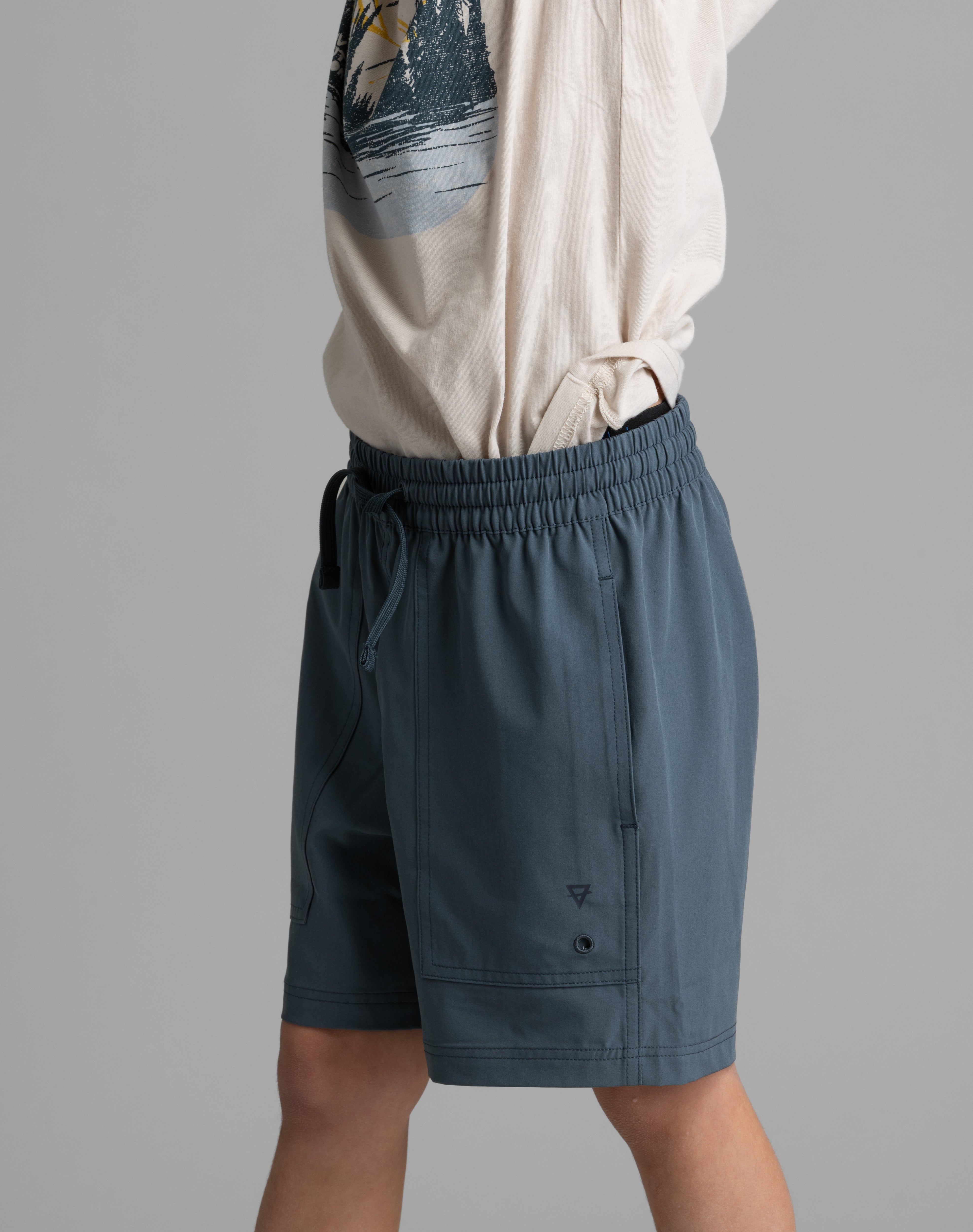 Unisex Kid's River Stretch Woven Hybrid Short - LIV Outdoor