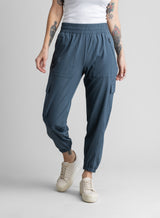 Womens Jade Stretch Woven Cargo Jogger