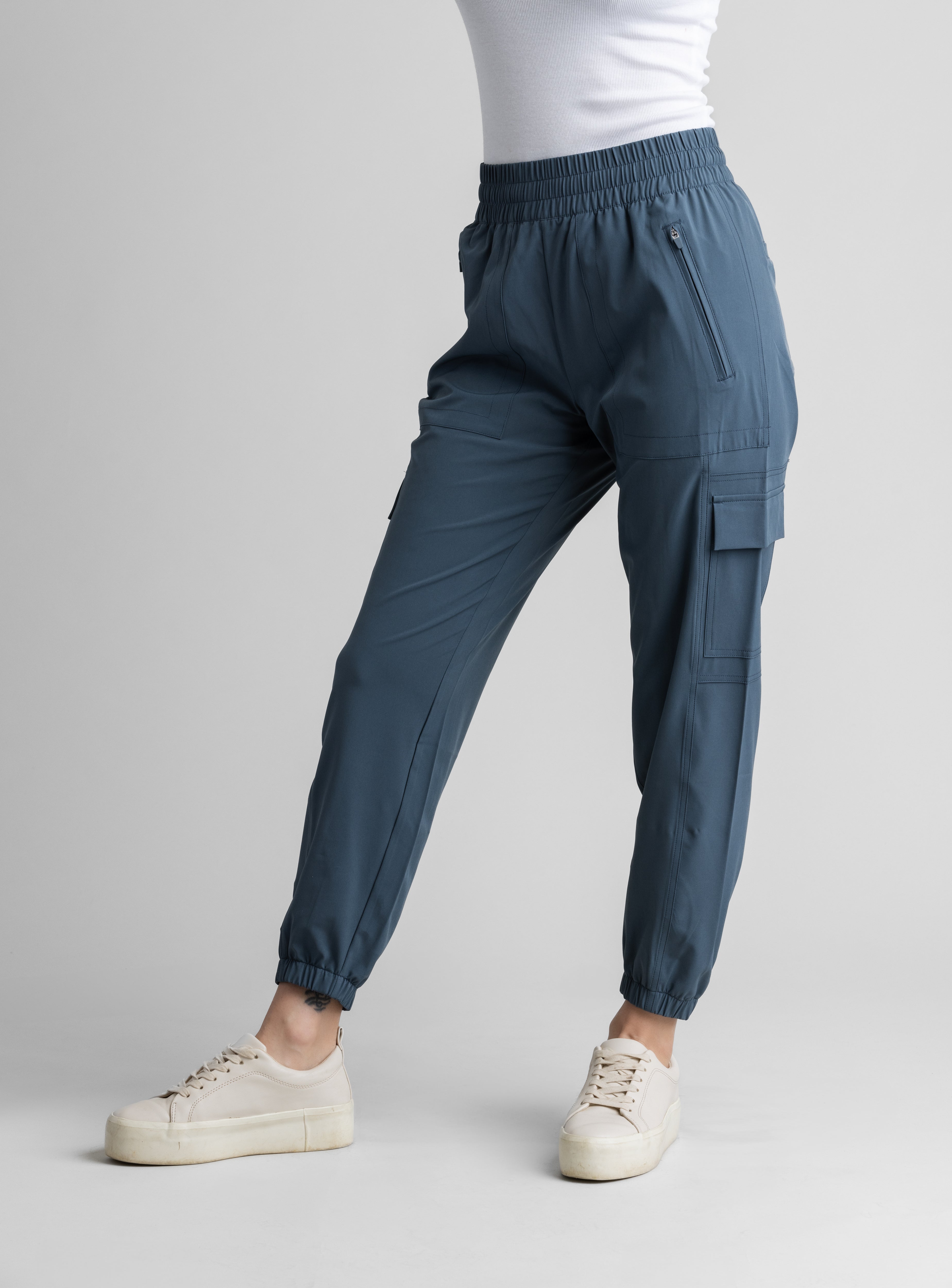 Womens Jade Stretch Woven Cargo Jogger