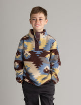 Boys Subzero Heavy Fleece Printed Snap Tee - LIV Outdoor