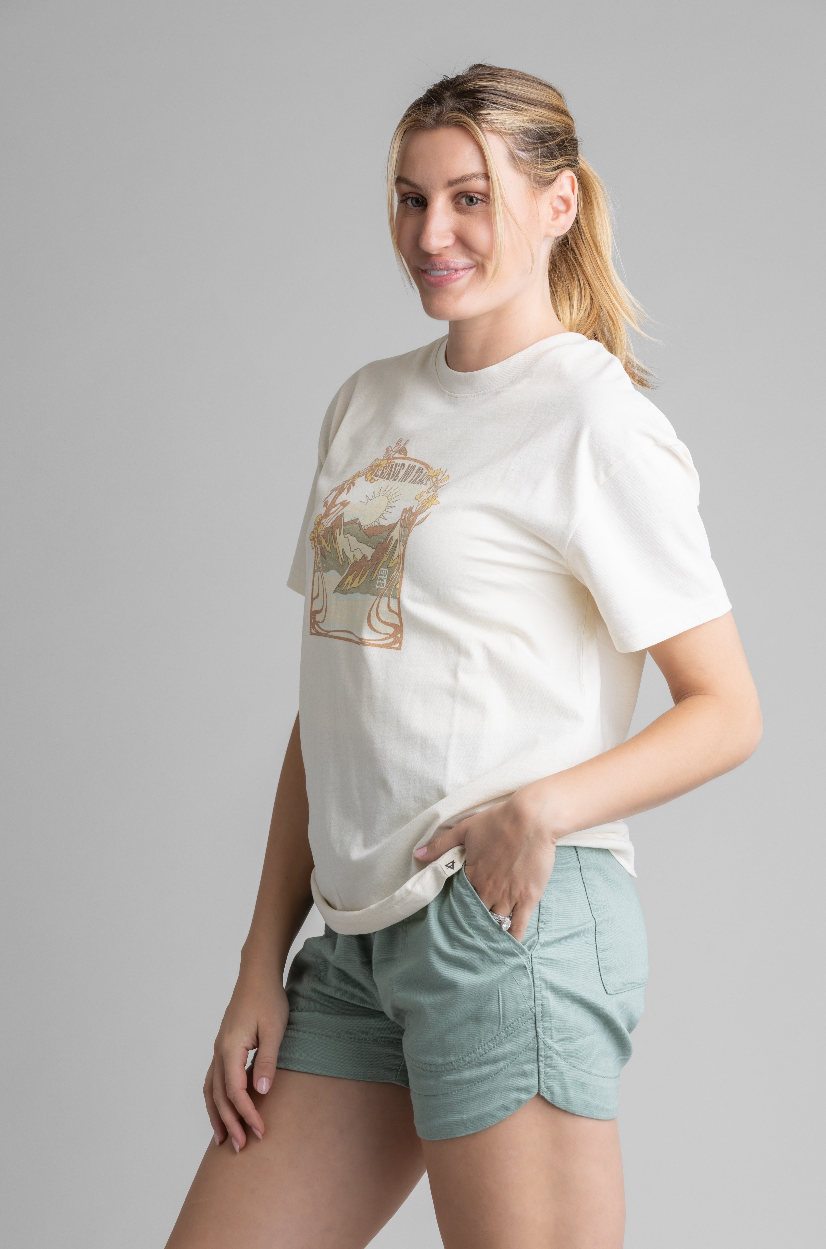 Women's Reagan Oversized Graphic Tee - Stonewashed  in Plus Size