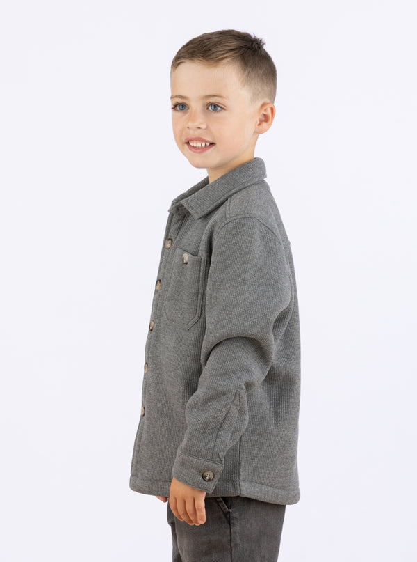 Boy's Fireside Sherpa Lined Shirt Jacket - LIV Outdoor