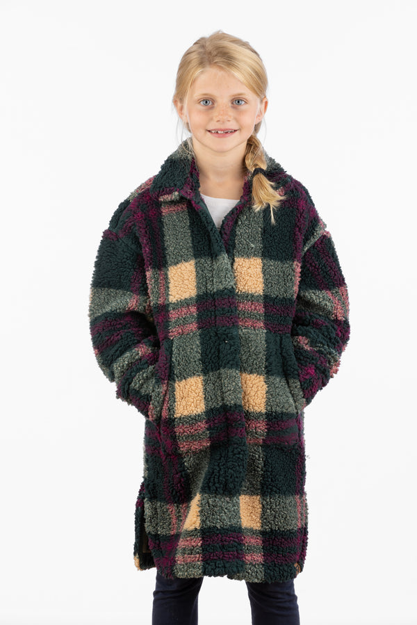Girl's Kinsley Sherpa Long Coat - Print - LIV Outdoor