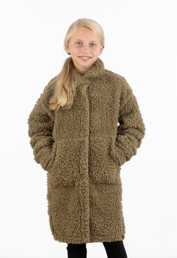 Girl's Kinsley Sherpa Long Coat - LIV Outdoor